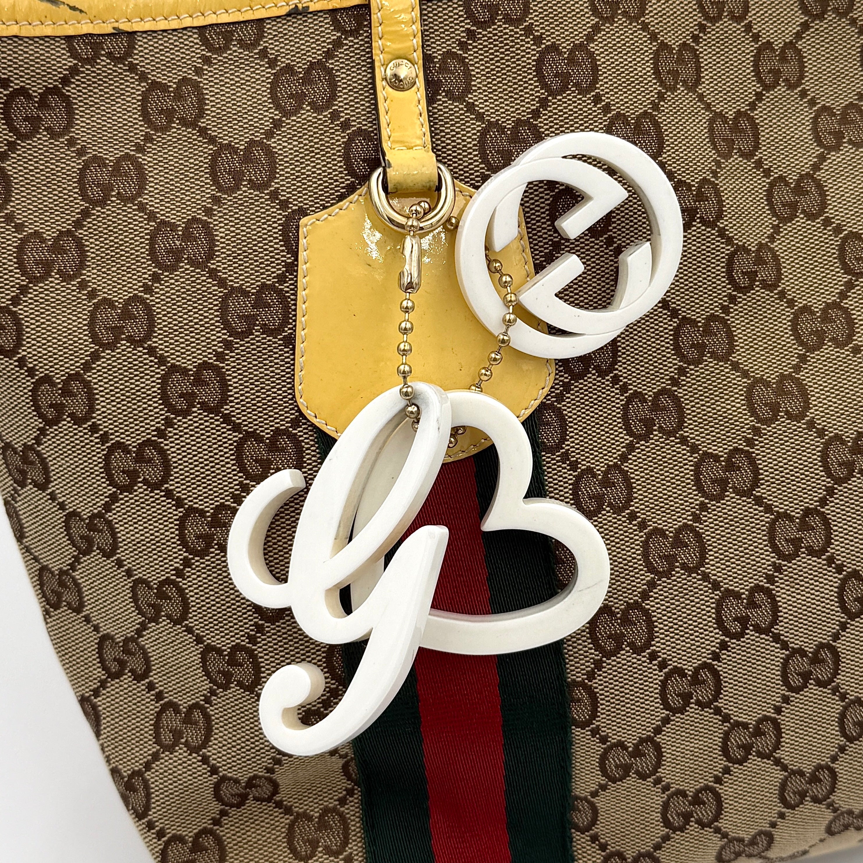 Gucci GG Monogram Jolie Shoulder Bag Beige/Yellow