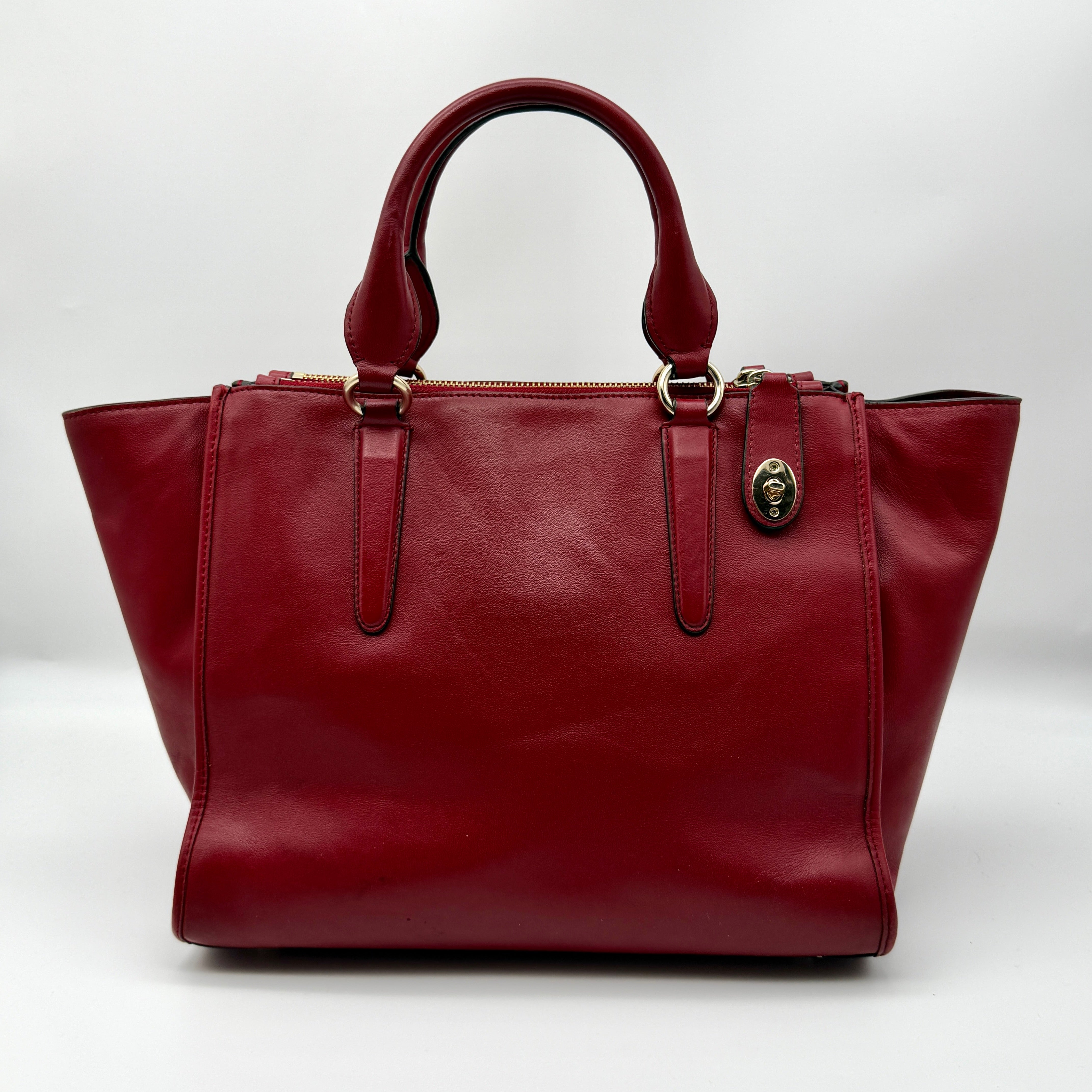 Coach 2Way Crosby Carryall Handbag Red