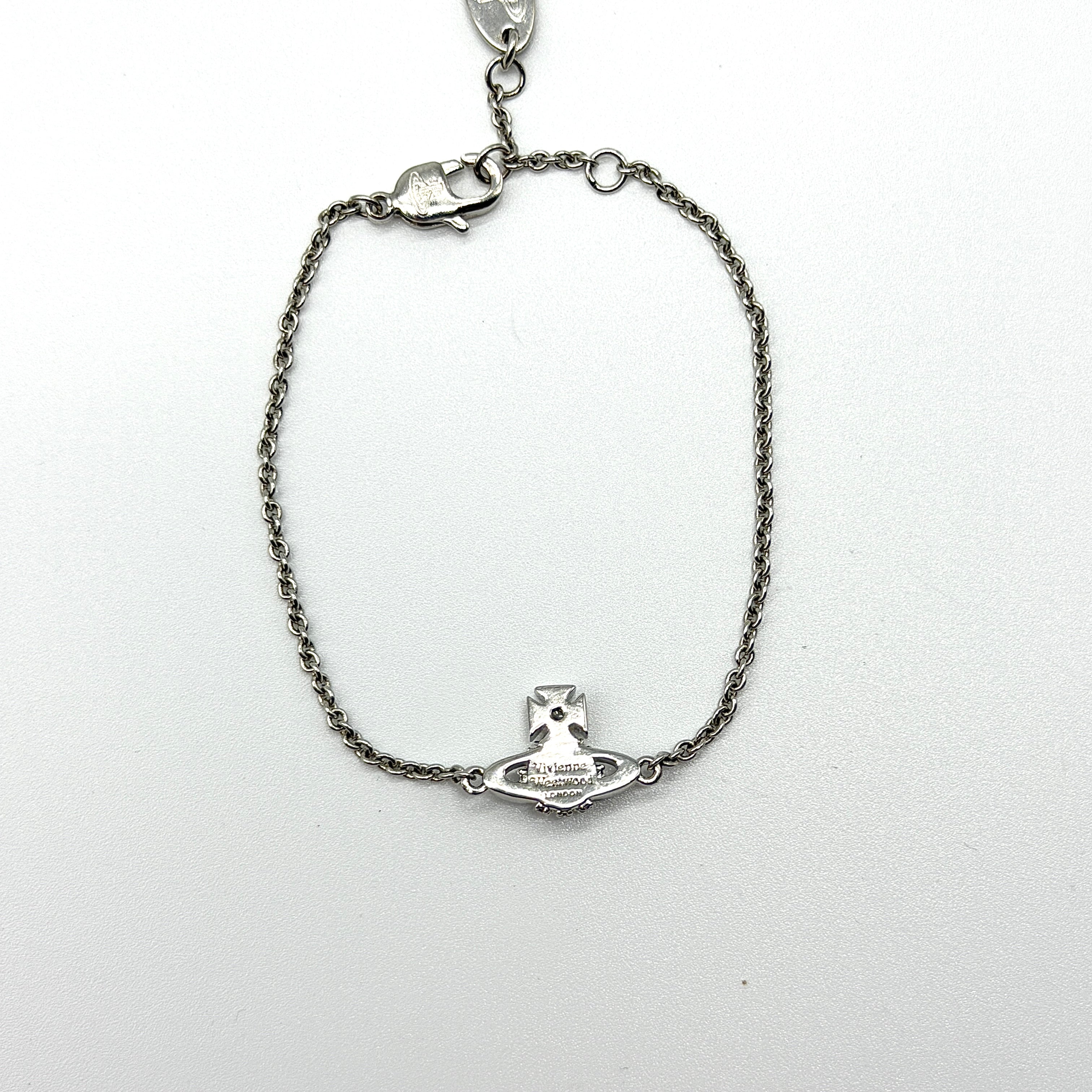 Vivienne Westwood Orb Rhinstone Bracelet Silver