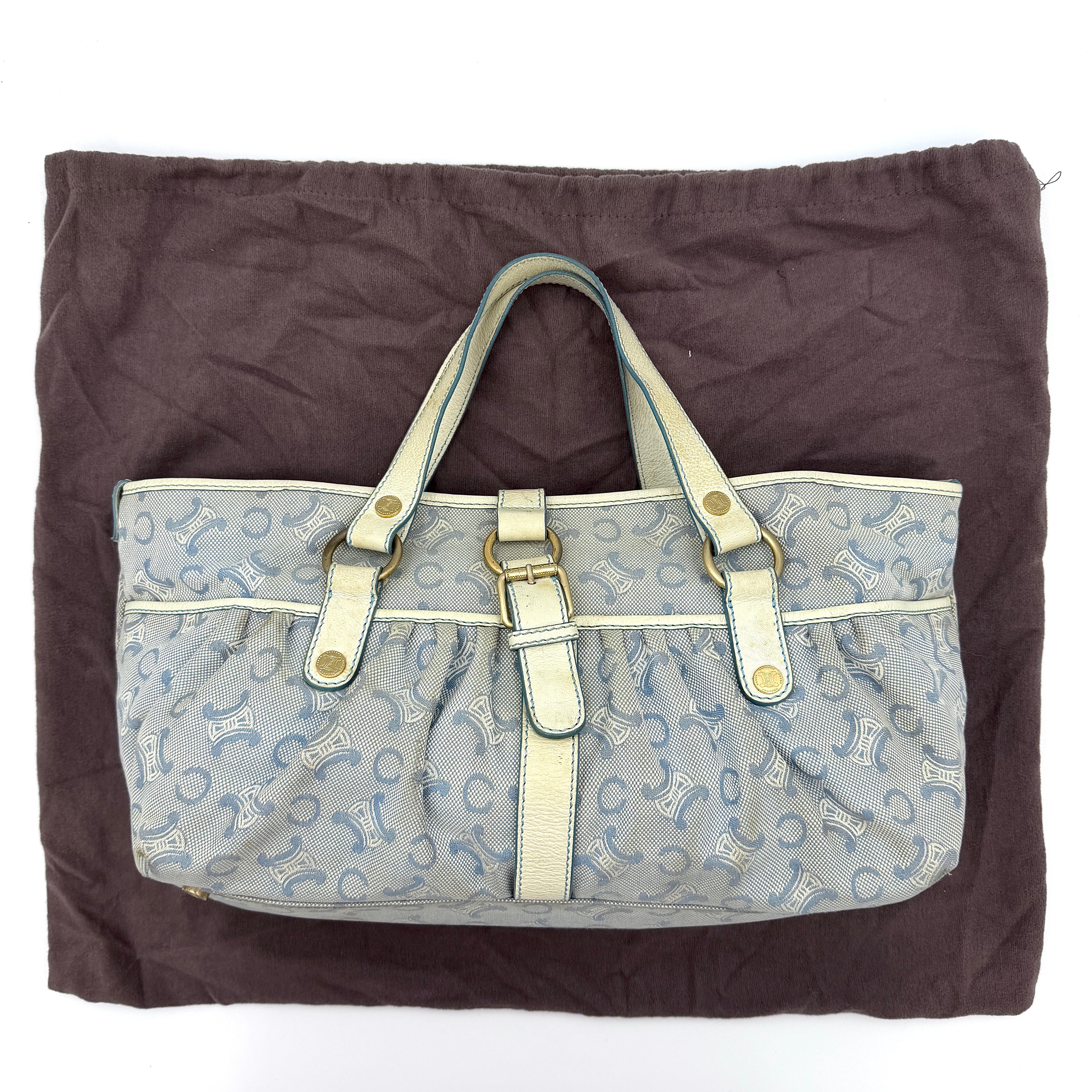 Celine Macadam Shoulder Bag Blue