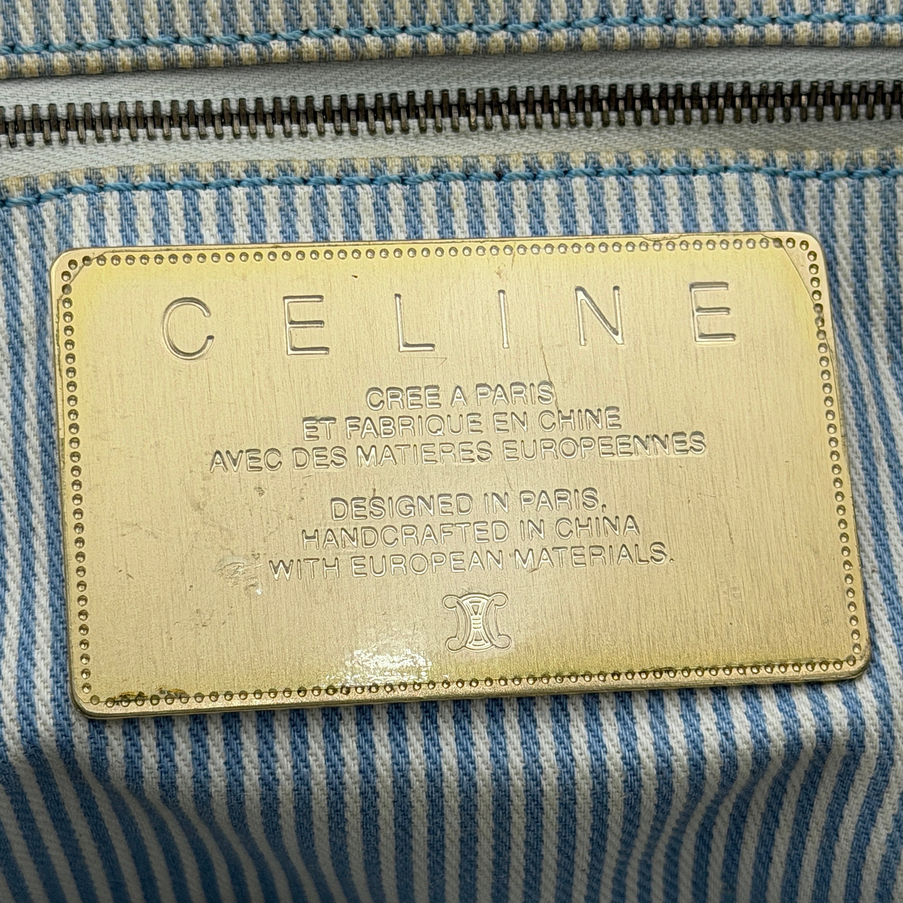 Celine Macadam Shoulder Bag Blue