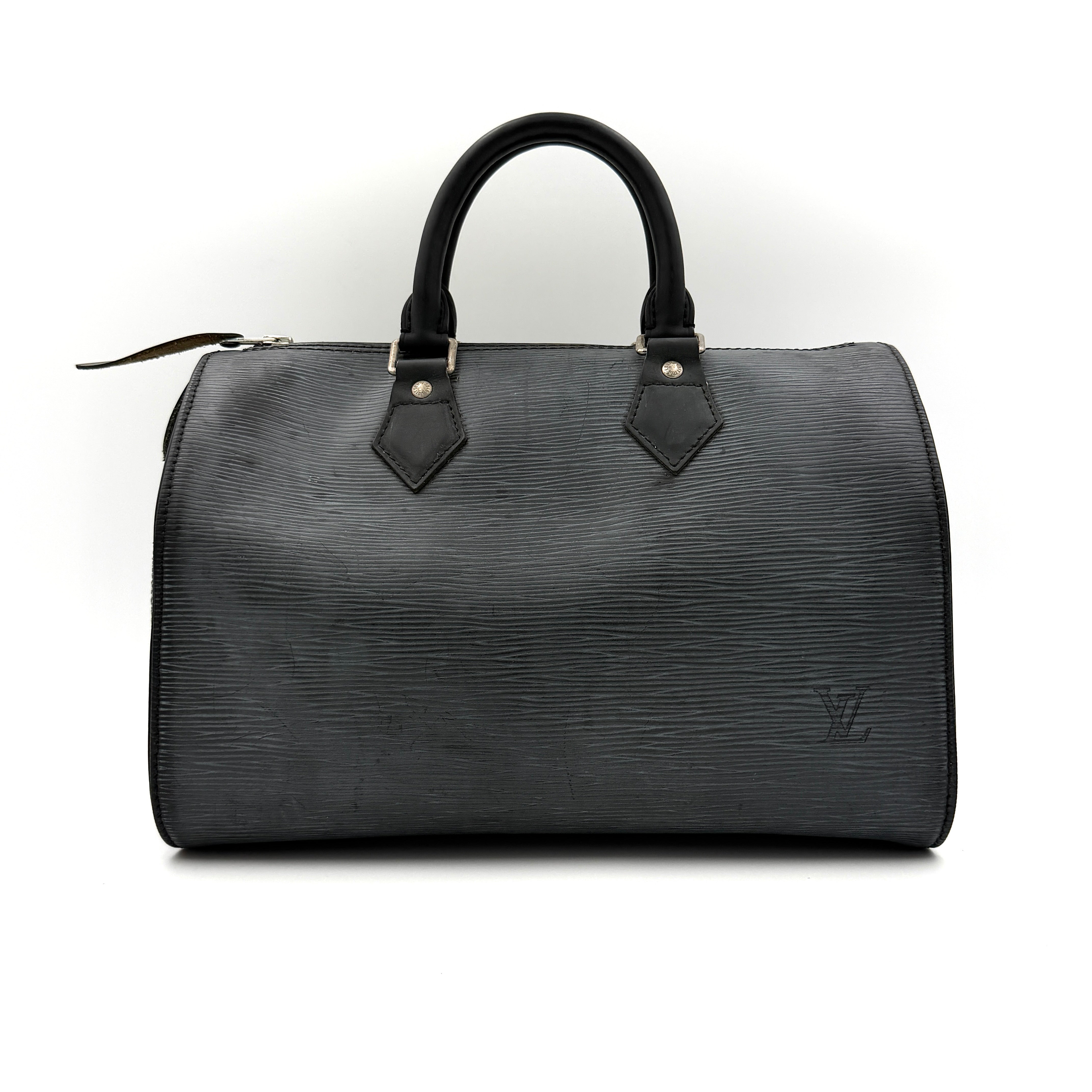 Louis Vuitton Epi Speedy 30 Handbag Black