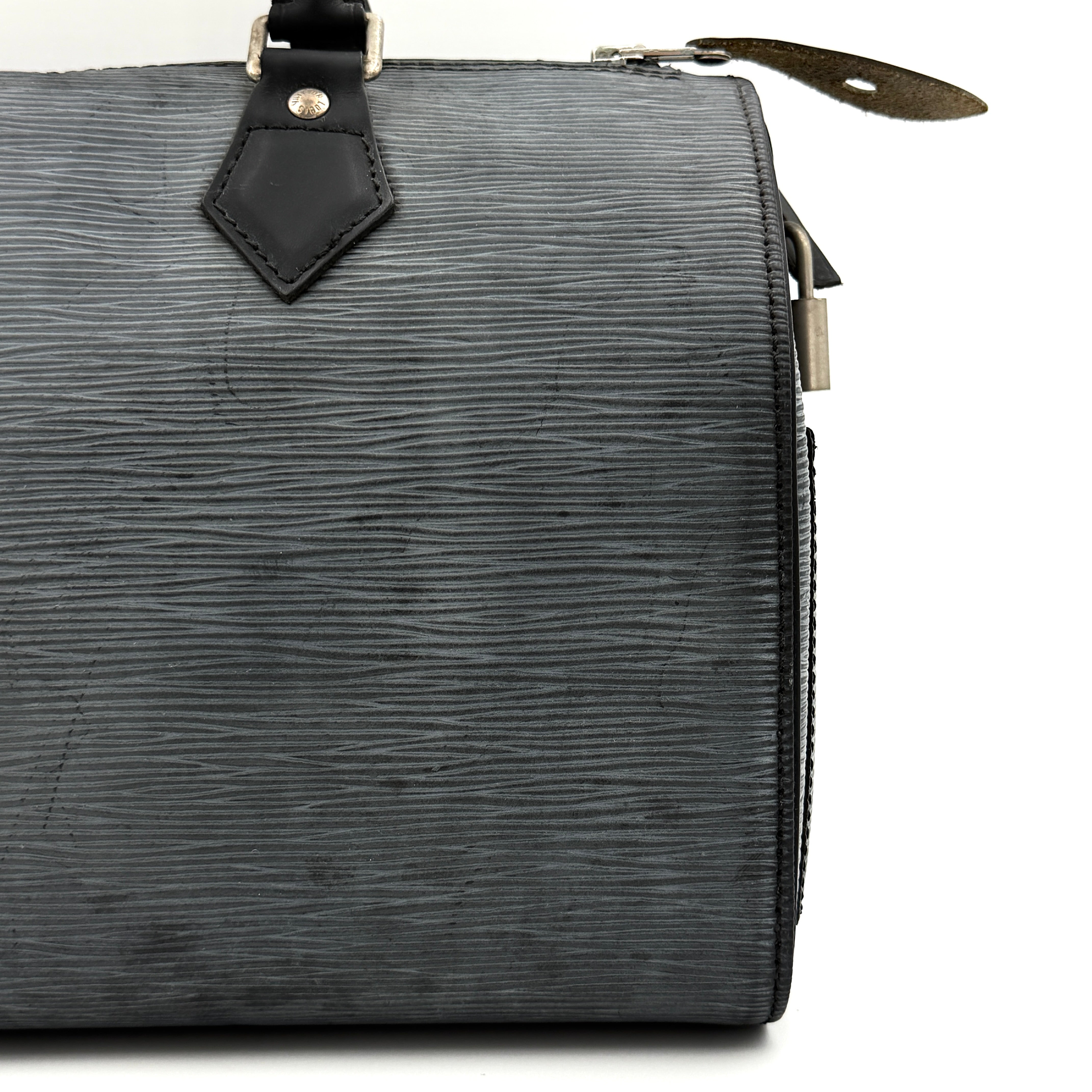 Louis Vuitton Epi Speedy 30 Handbag Black