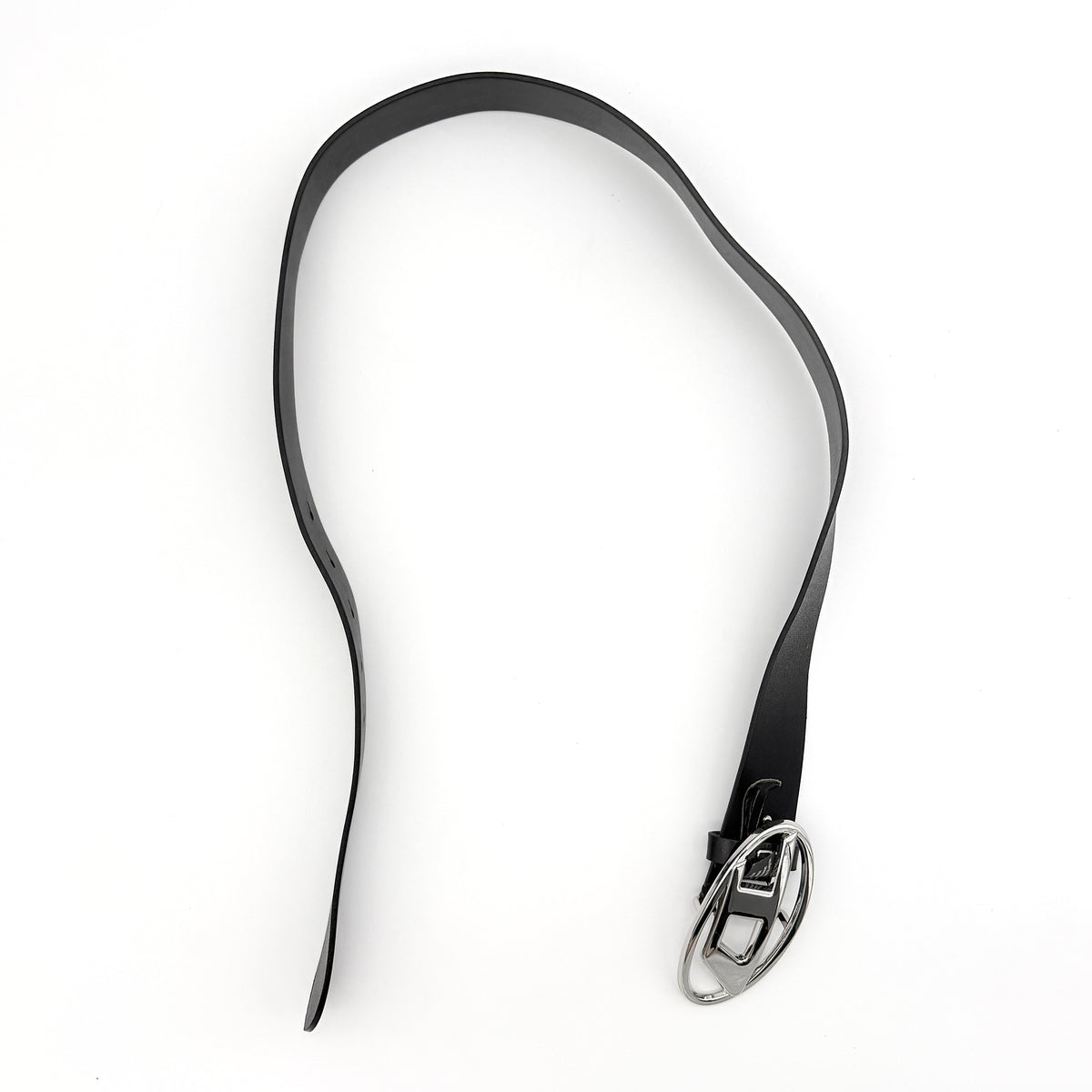 Diesel B-1DR Leather Belt Black