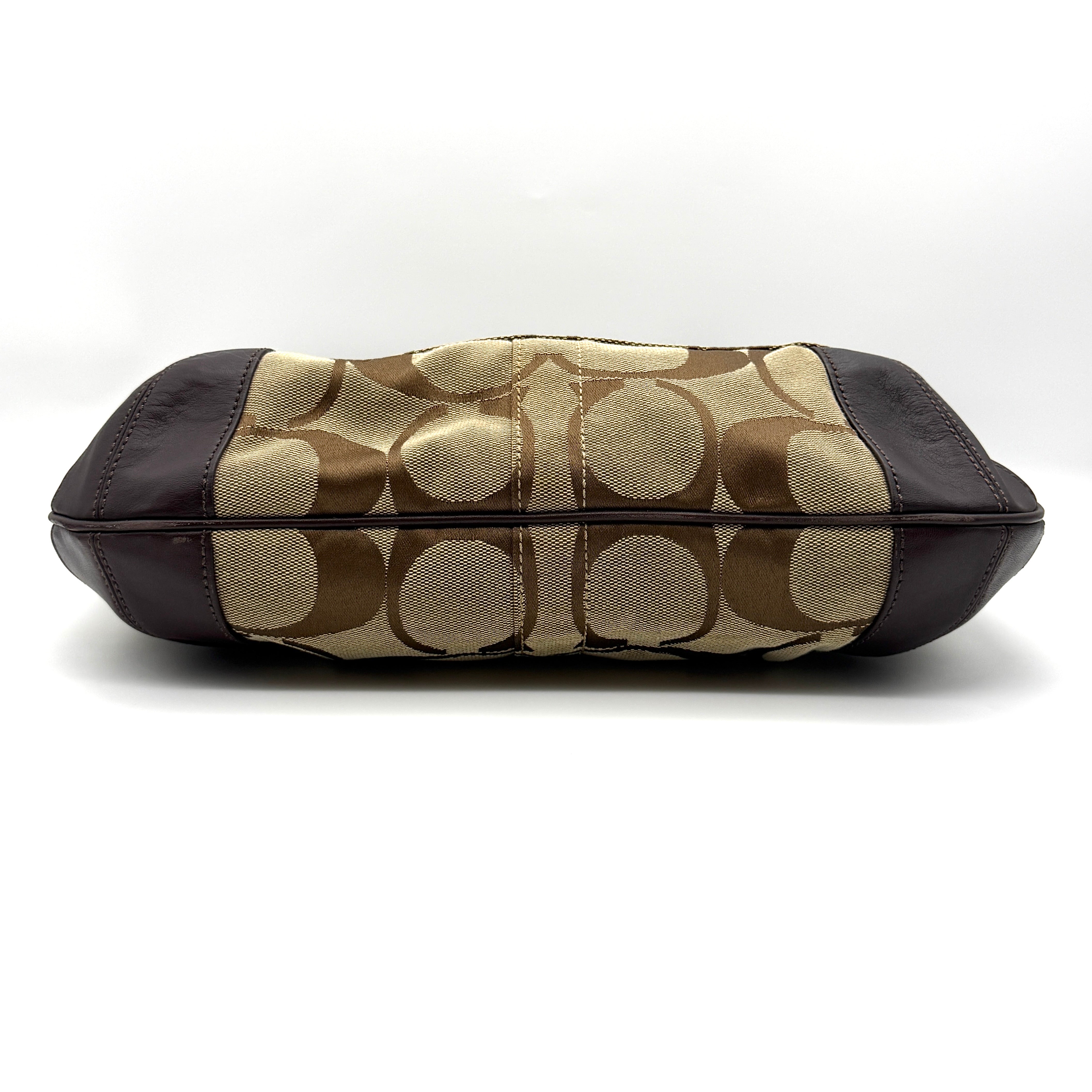 Coach Signature Ergo Shoulder Bag Beige/Brown