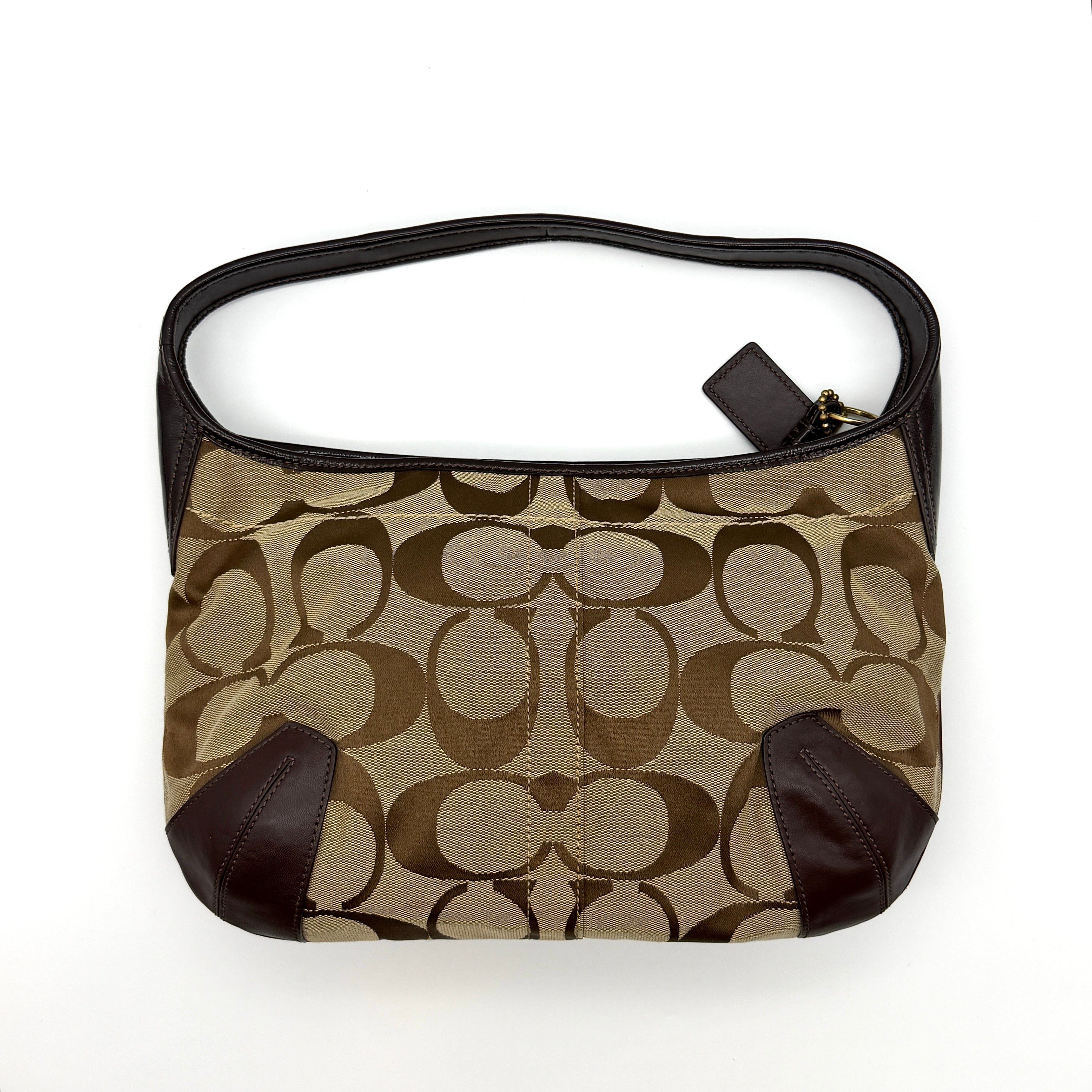 Coach Signature Ergo Shoulder Bag Beige/Brown