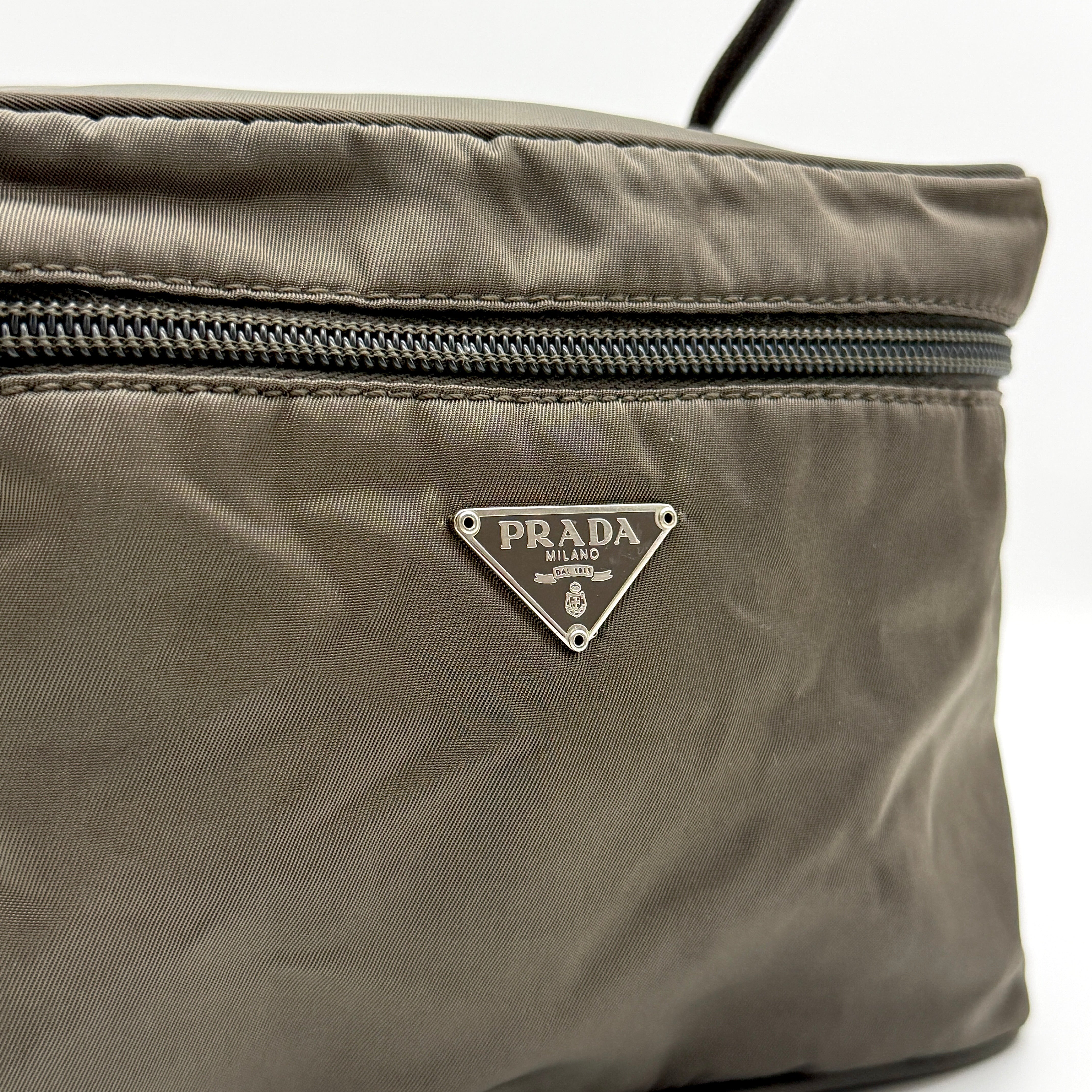 Prada Nylon Vanity Bag Grey
