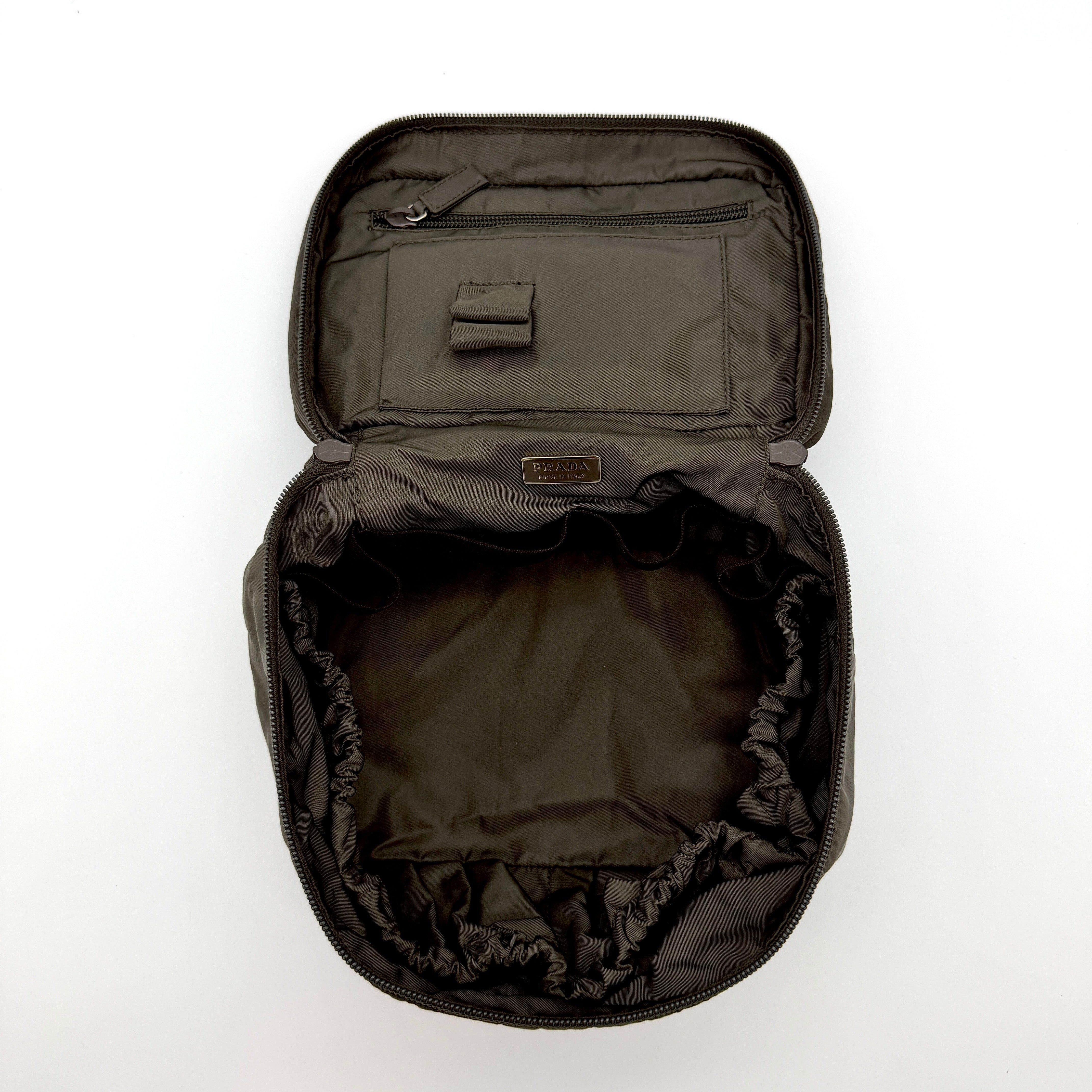 Prada Nylon Vanity Bag Grey