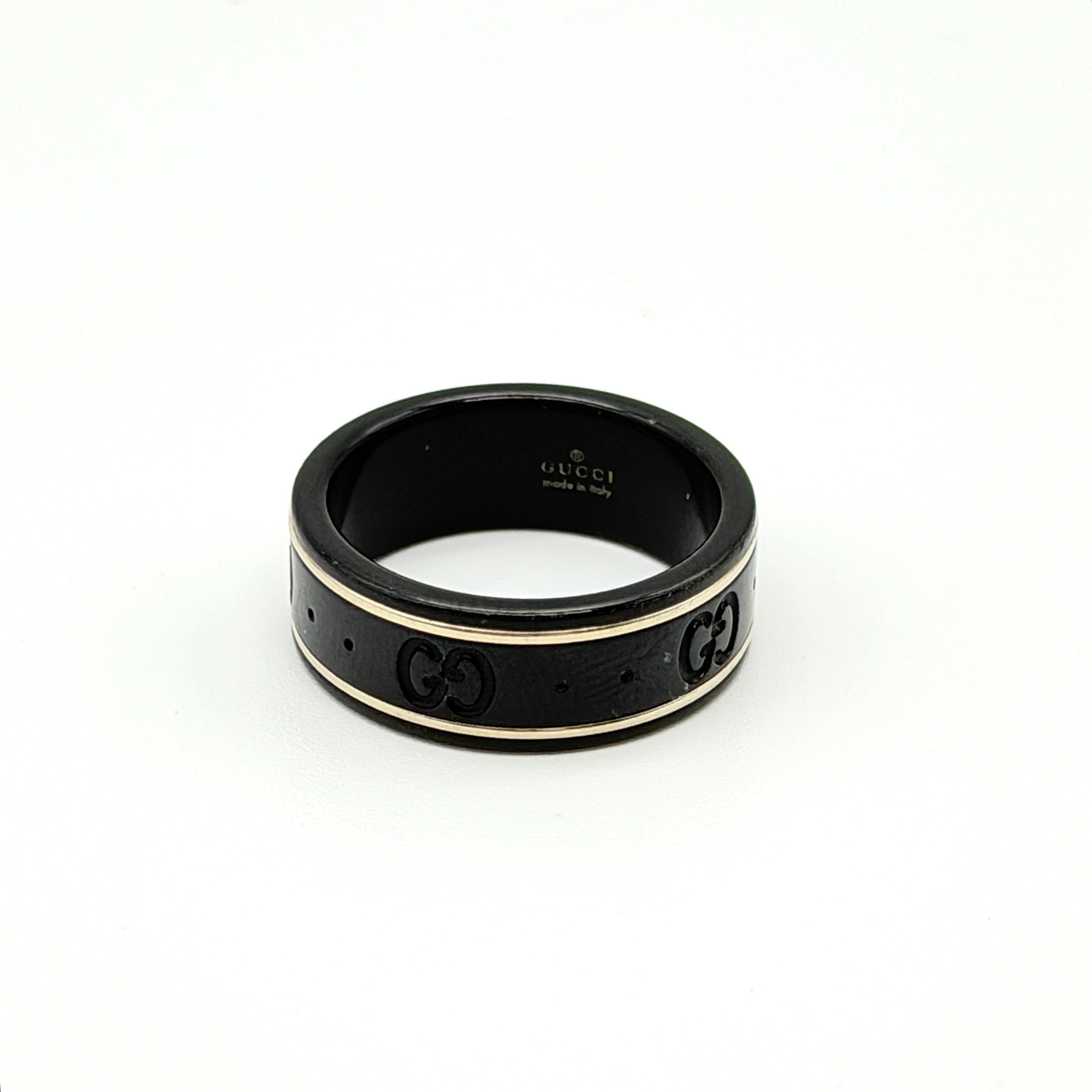Gucci GG Monogram Ring Black