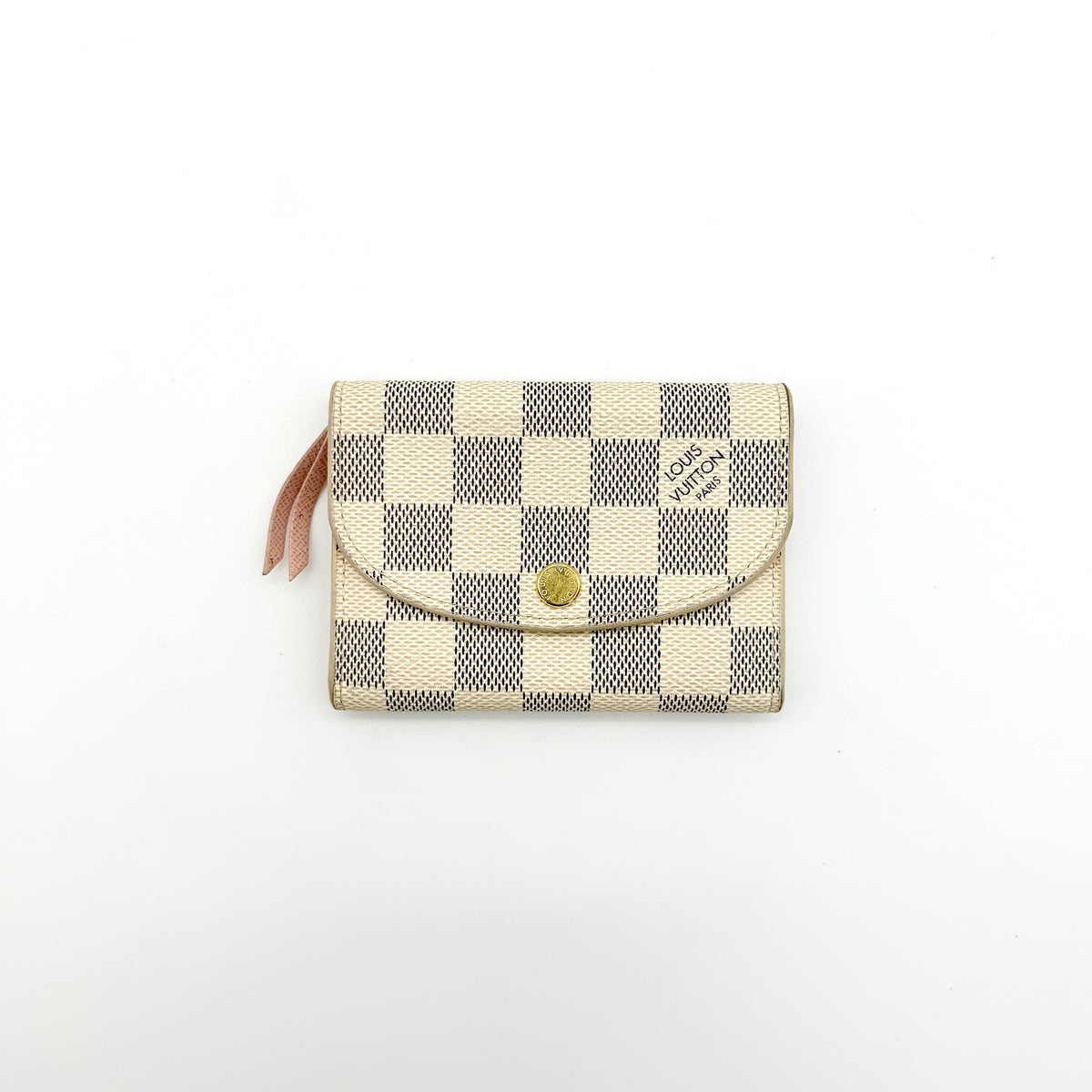 Louis Vuitton Damier Azur Rosalie Coin Purse Rose Ballerine