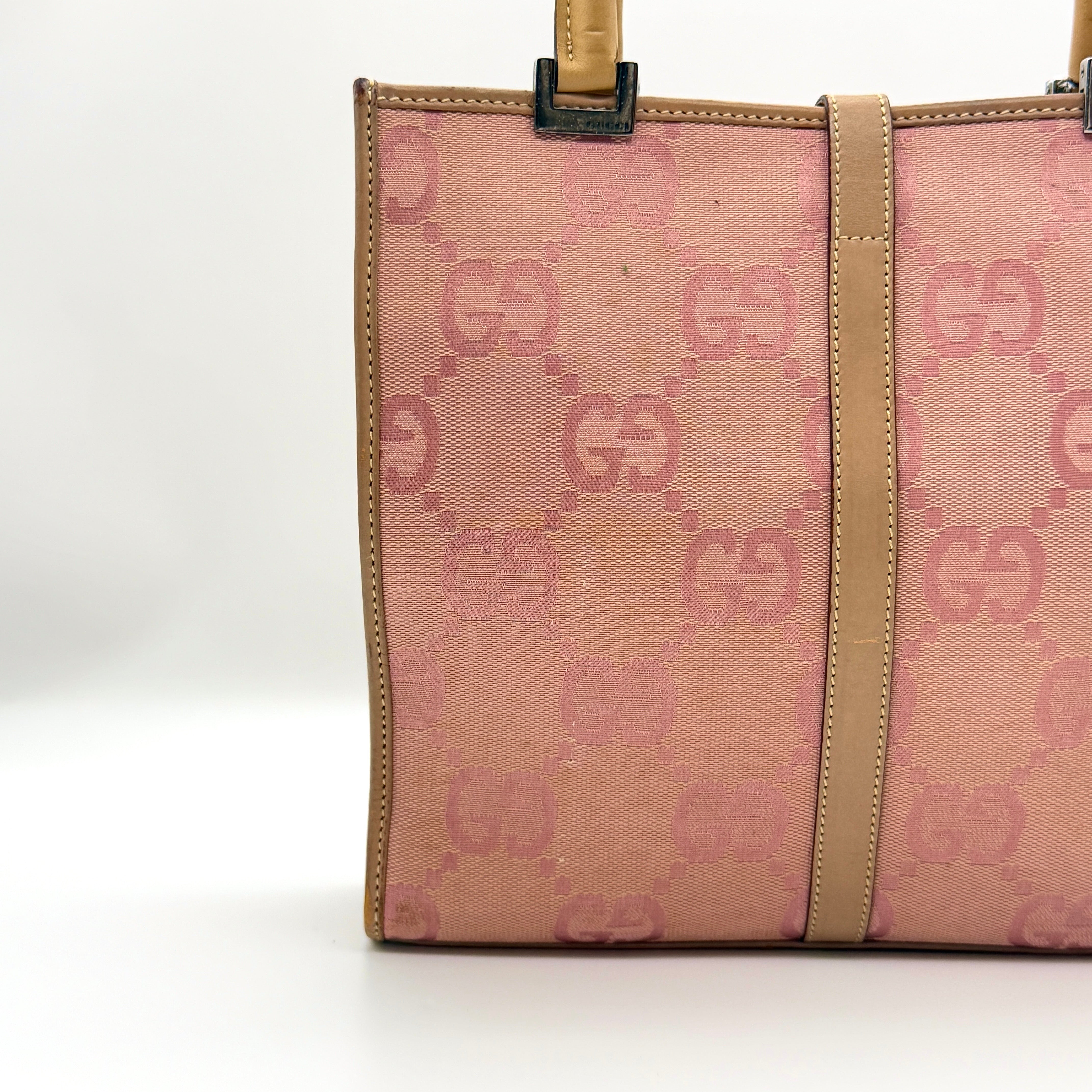 Gucci GG Monogram Jackie Tote Bag Pink