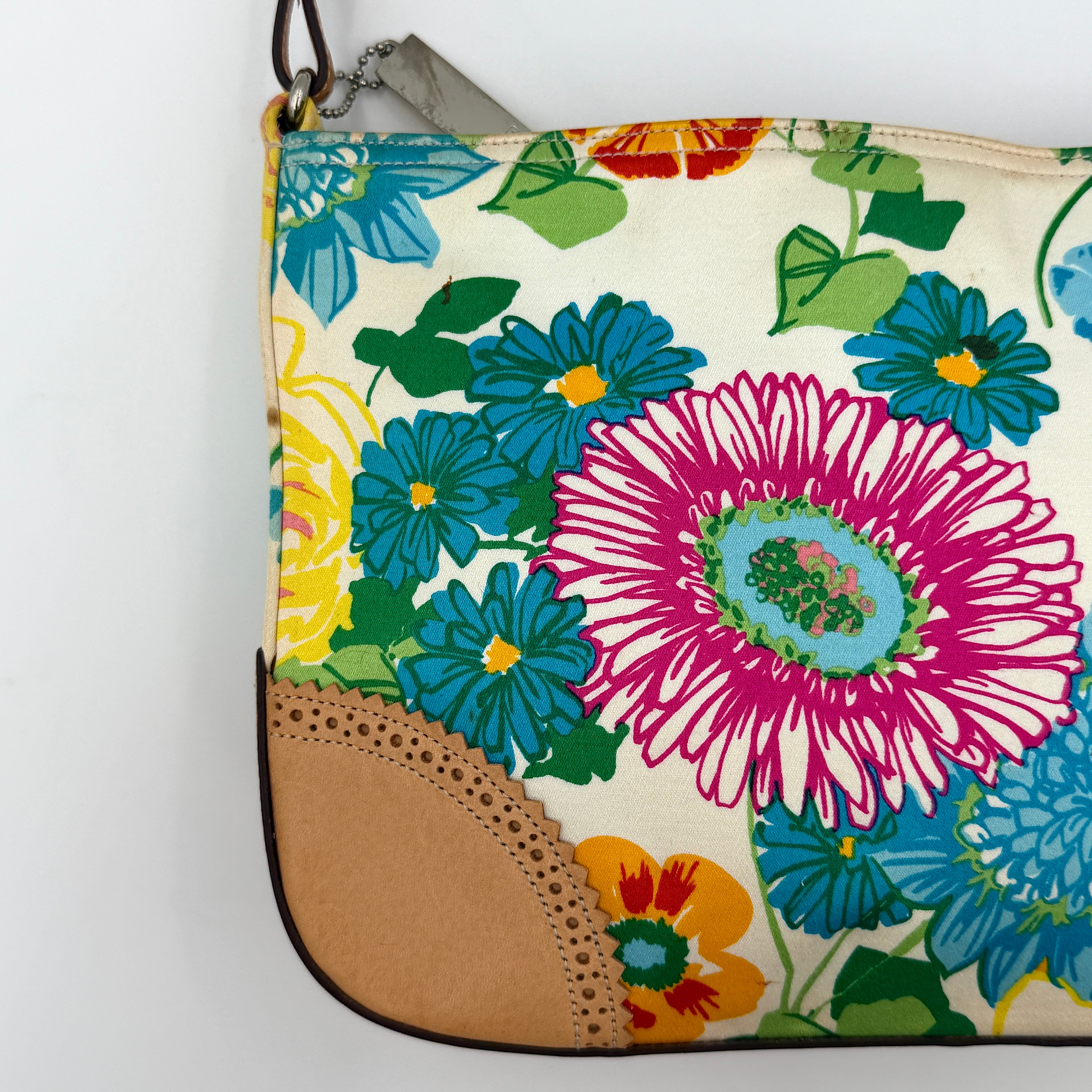 Coach Girlie Floral Hobo Shoulder Bag Multicolor