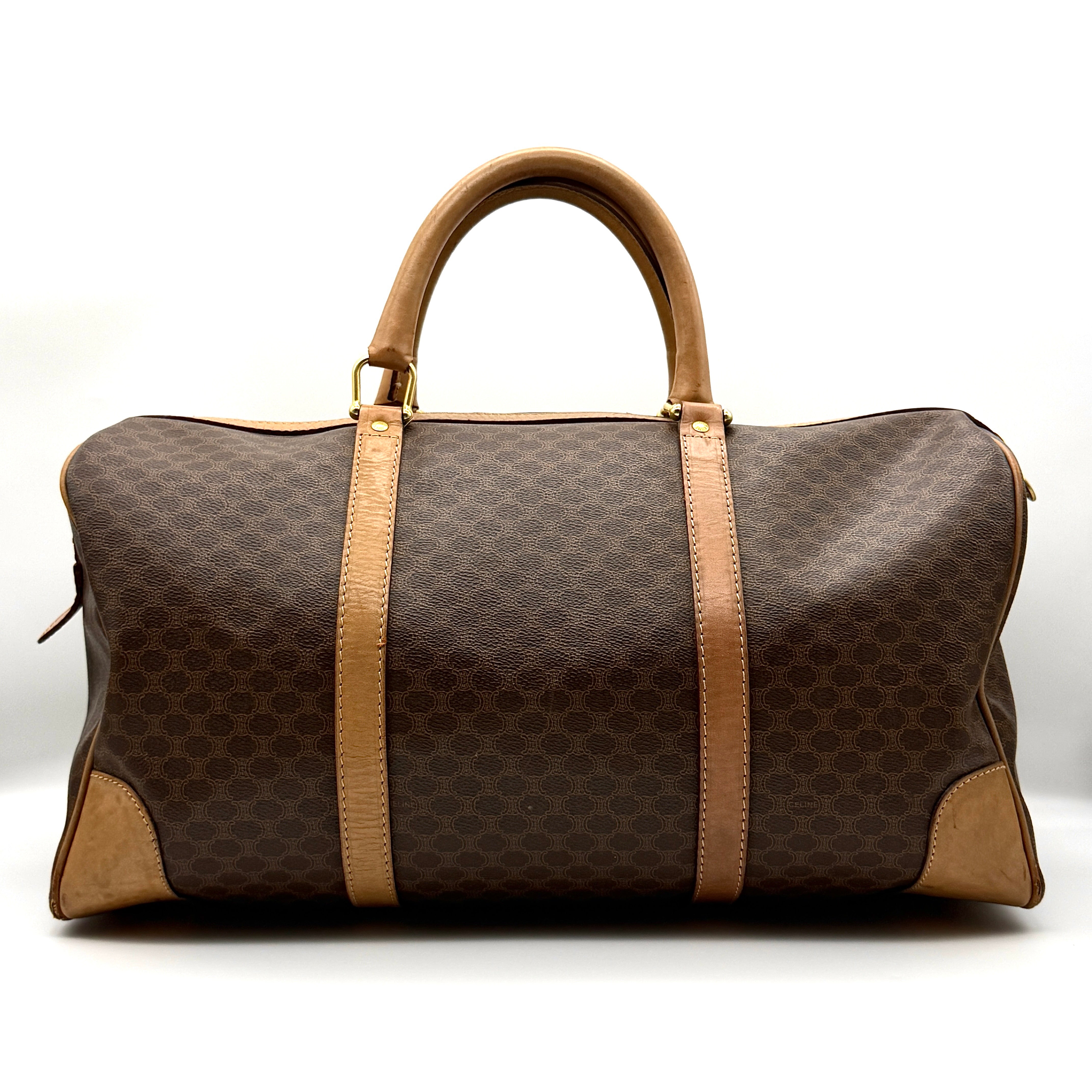 Celine Macadam Triomphe Duffle Bag Brown/Tan
