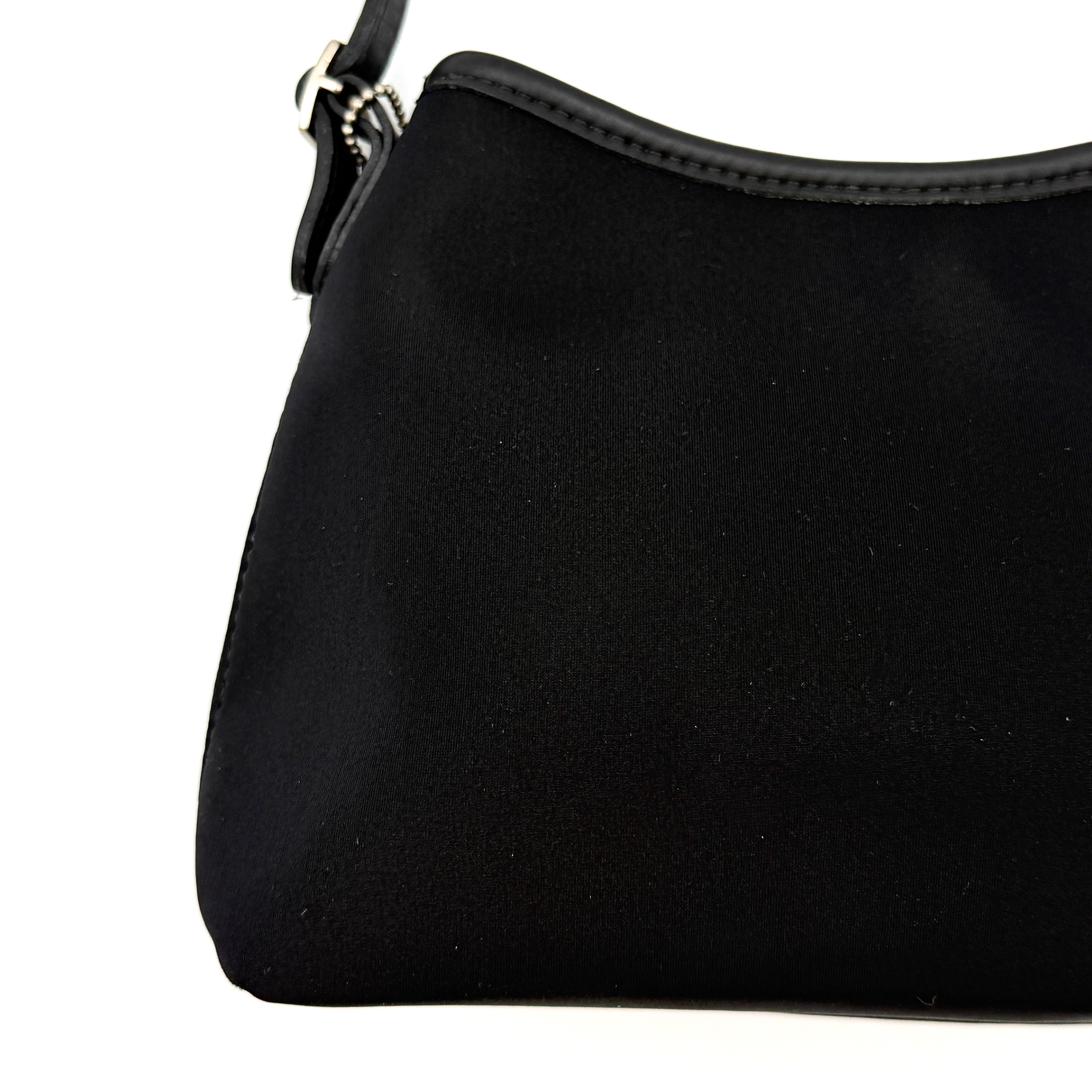 Coach Neoprene Hobo Mini Bag Black
