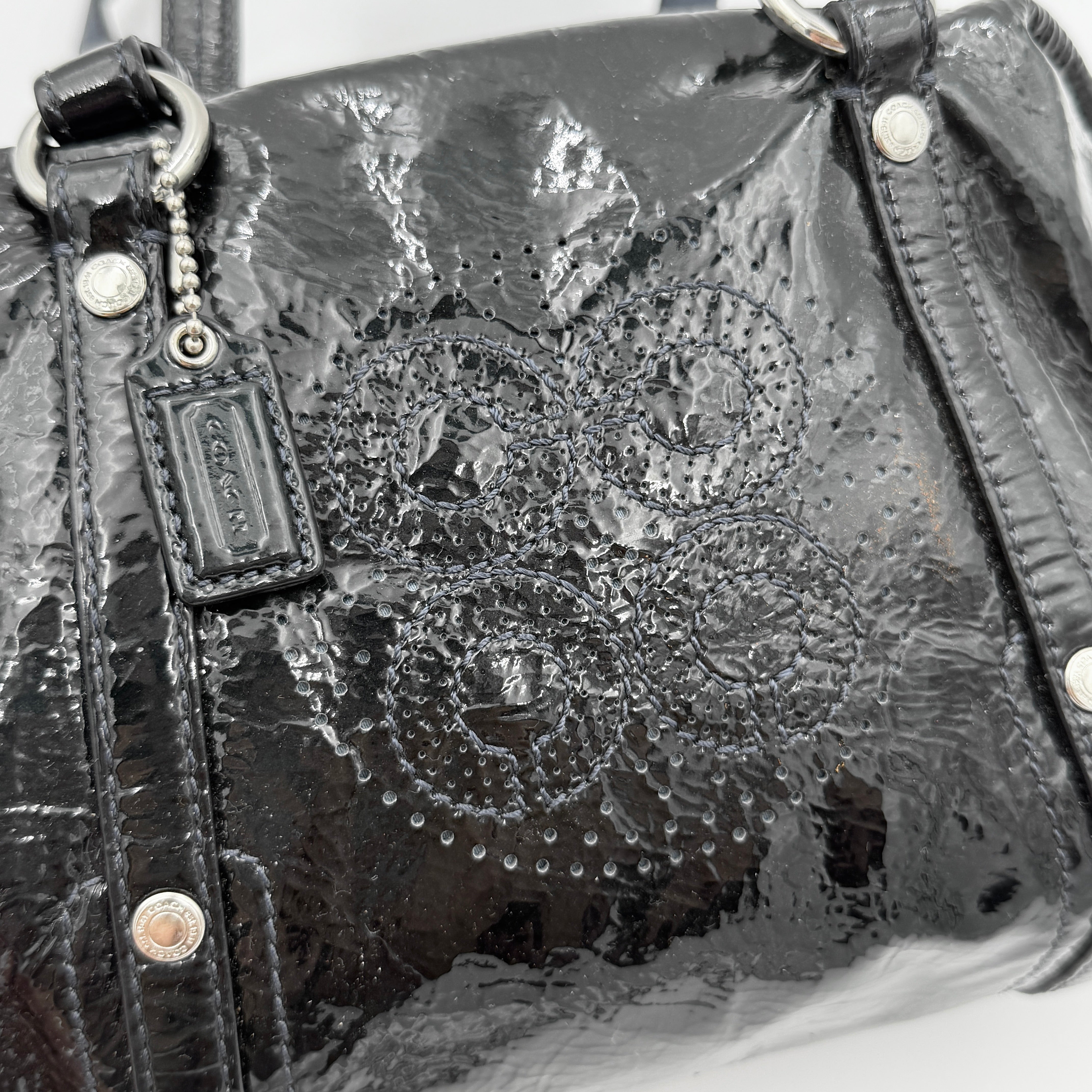 Coach Aubrey Mini Satchel Bag Black