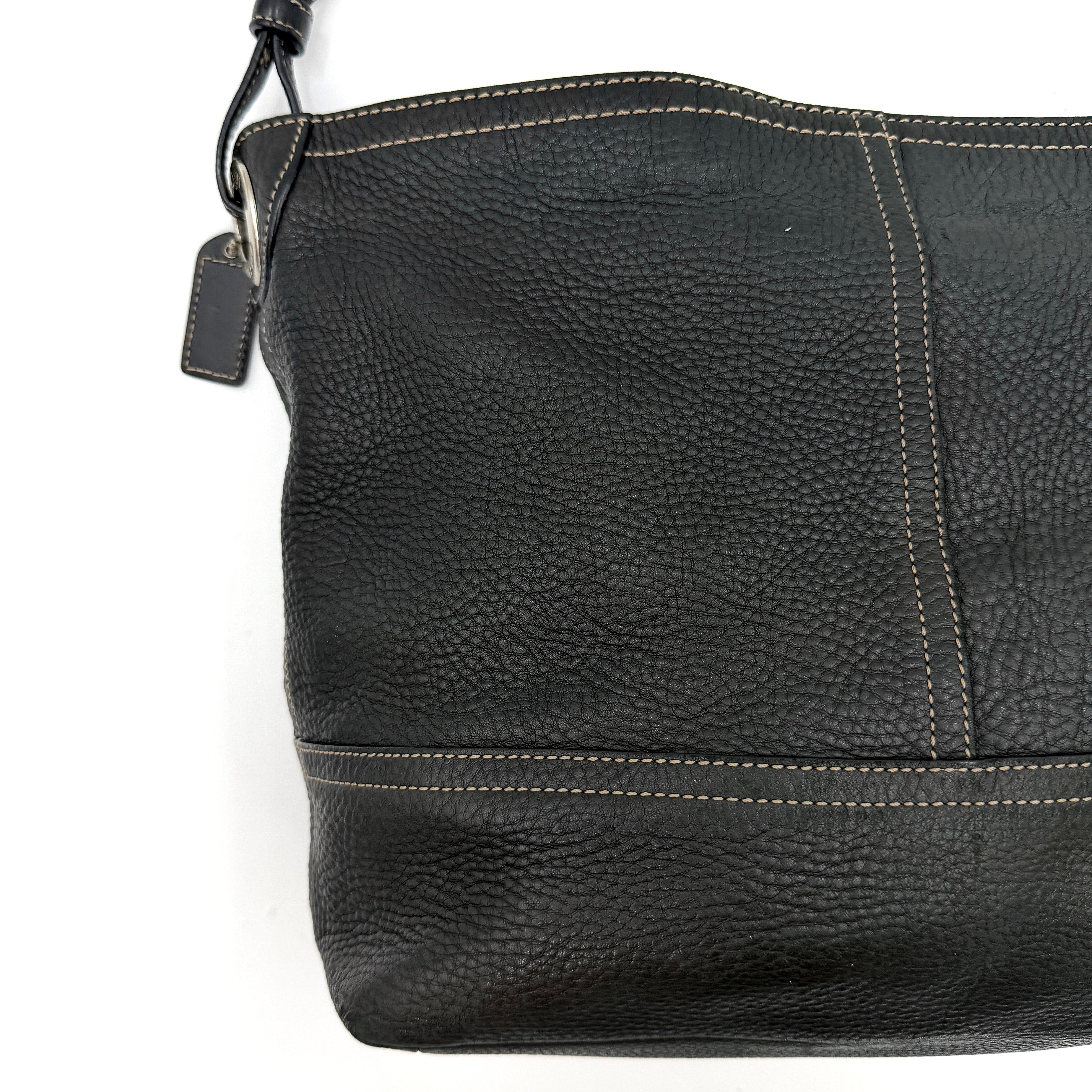 Coach Slouchy Hobo Shoulder Bag Black