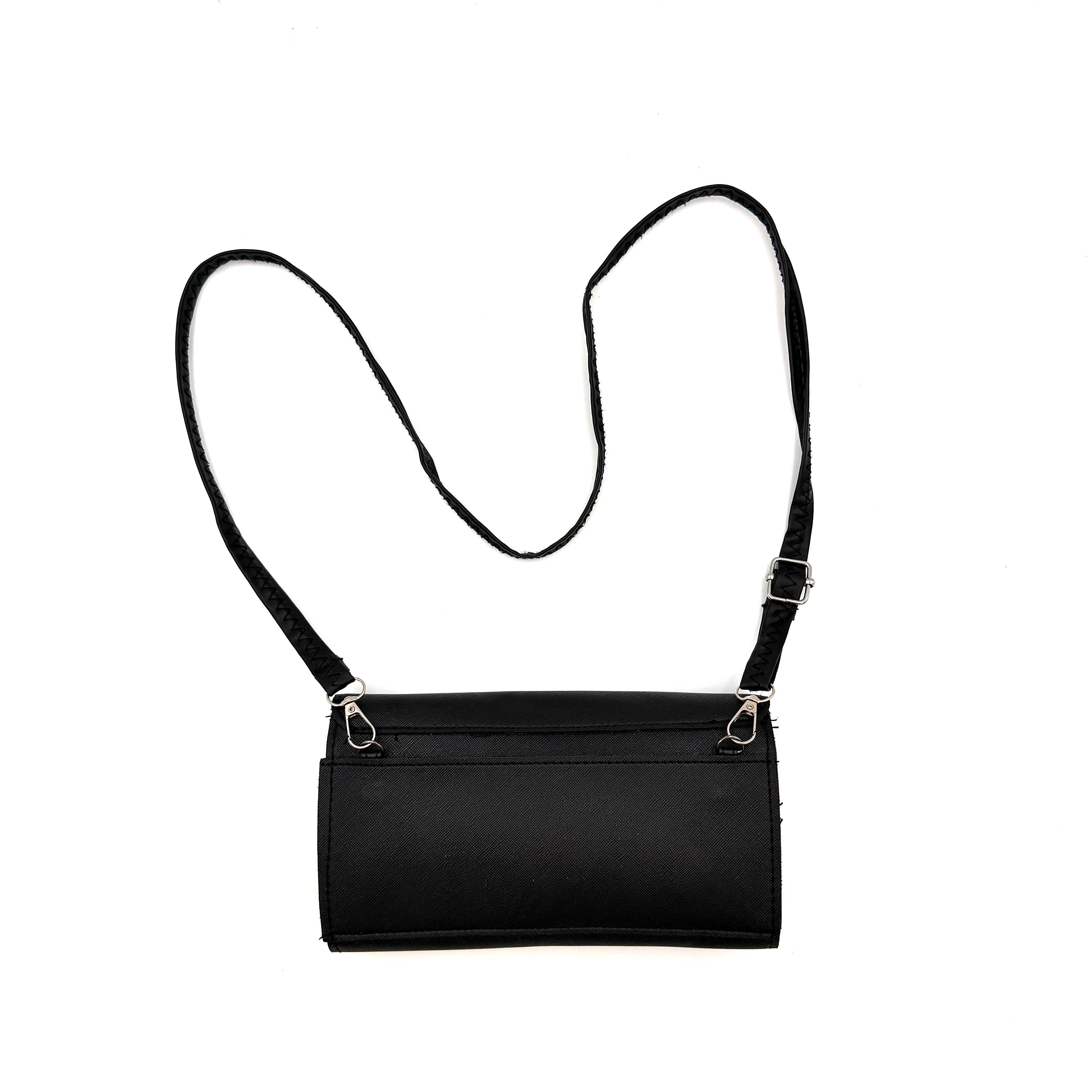 BEAMS Studded Crossbody Bag Black