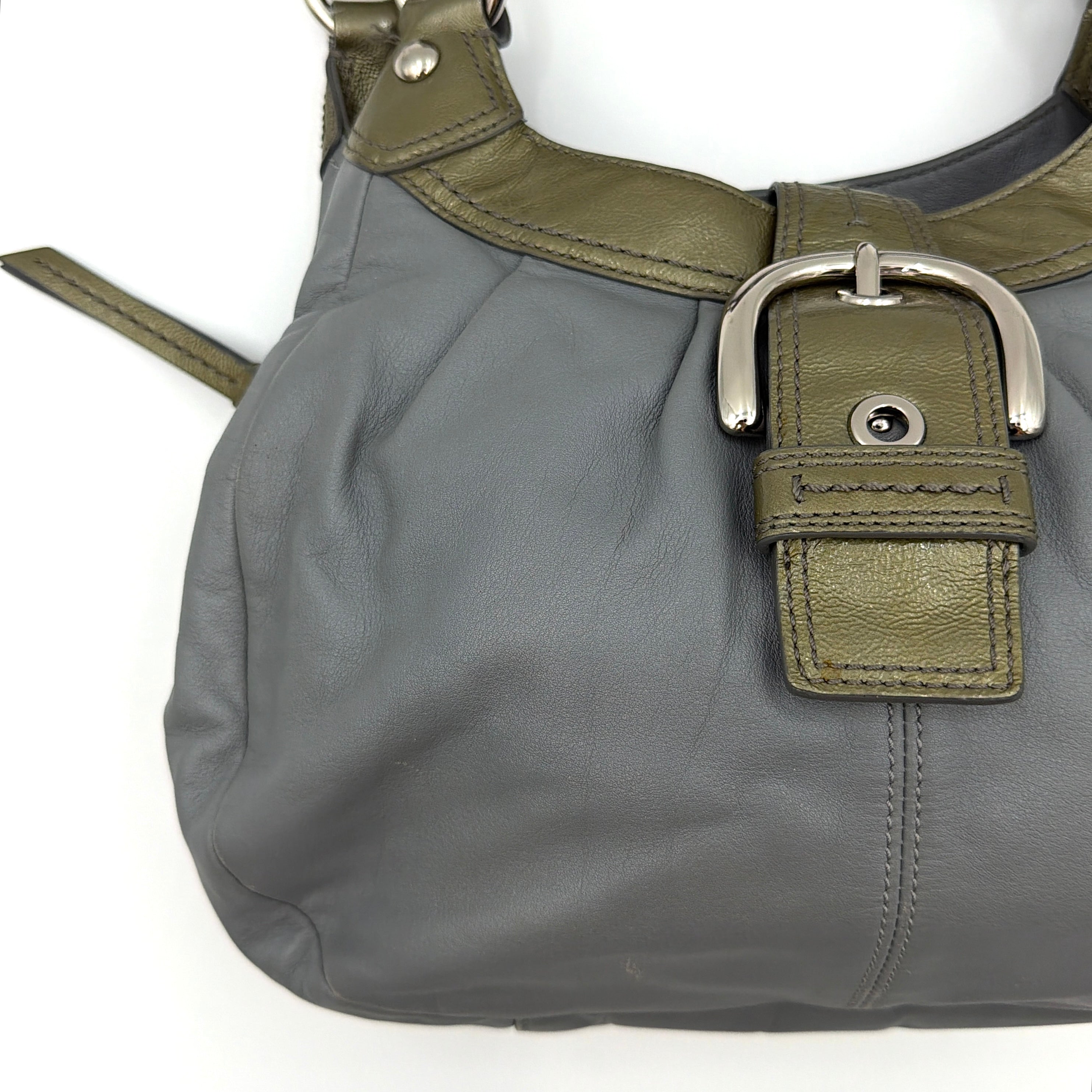 Coach Y2K Soho Lynn Hobo Shoulder Bag Grey