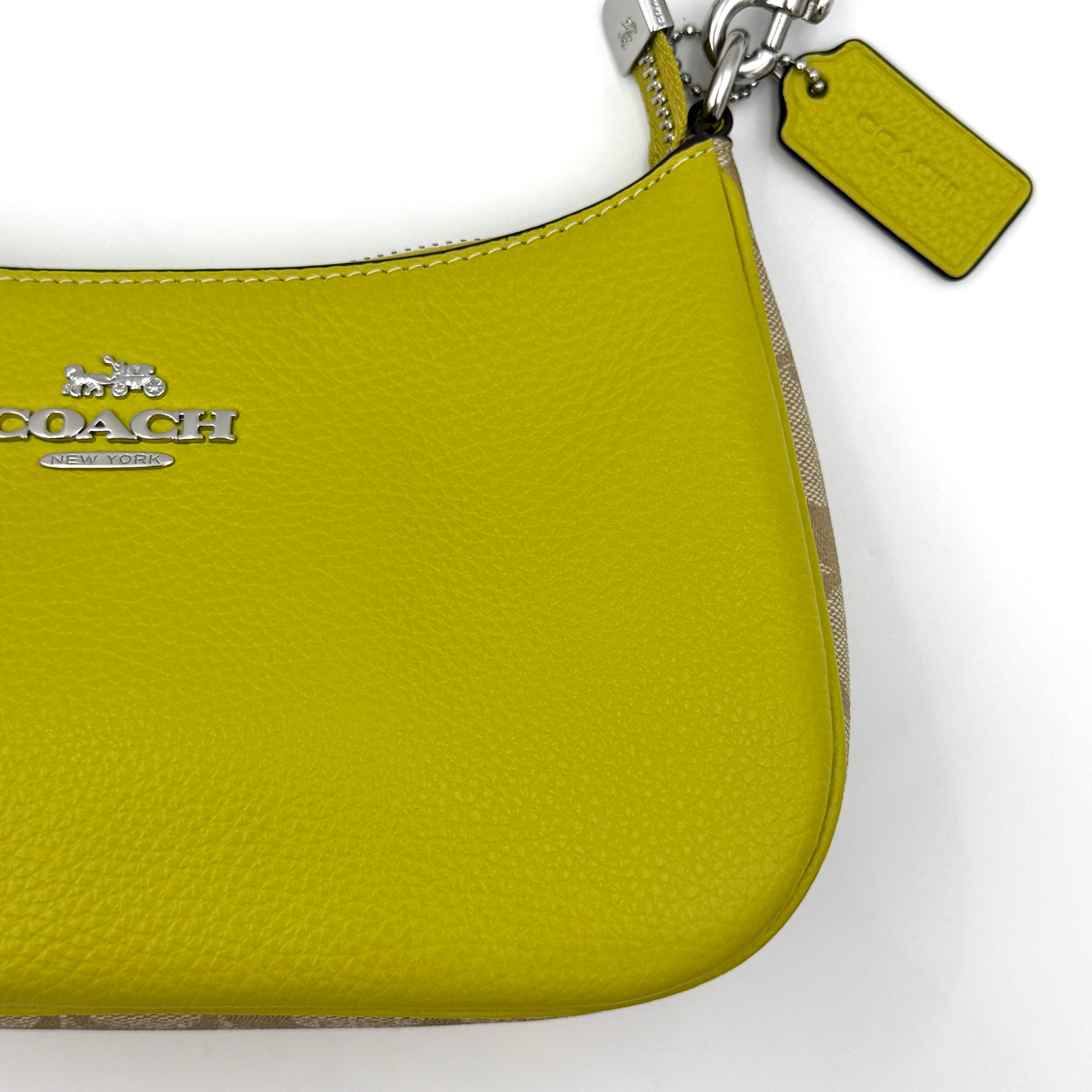 Coach Teri Shoulder Bag Lime Green
