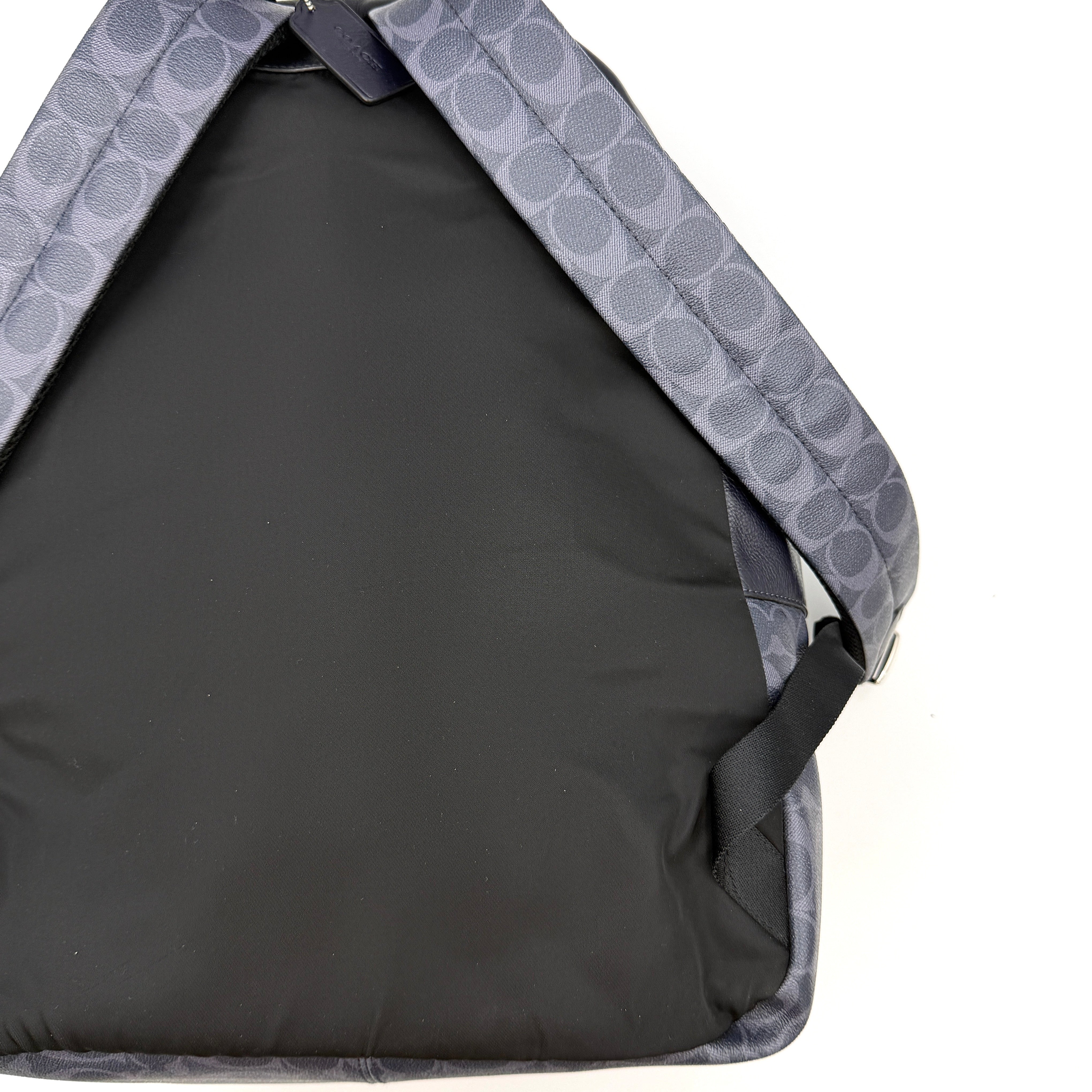 Coach Signature Charles Backpack Navy Blue