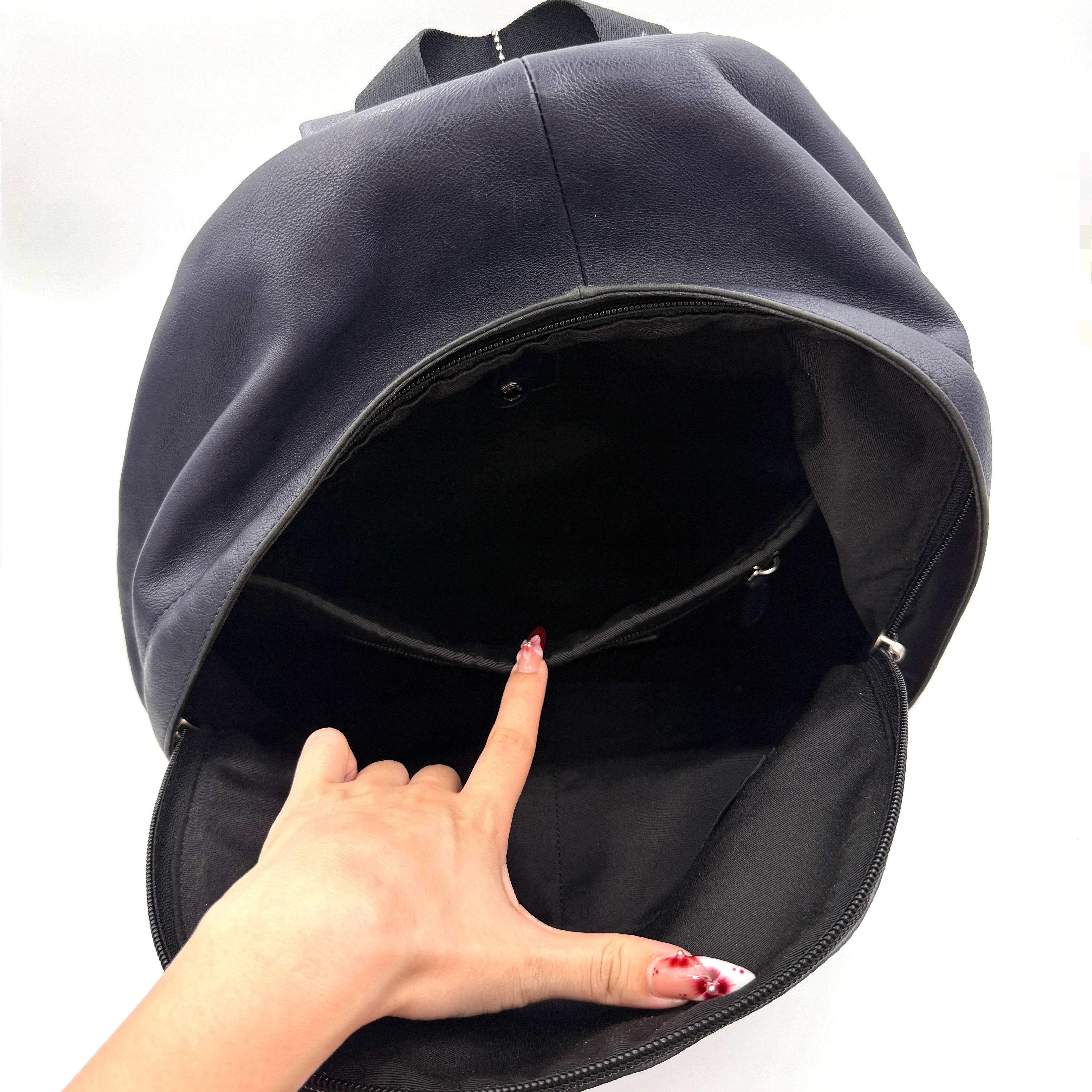 Coach Signature Charles Backpack Navy Blue