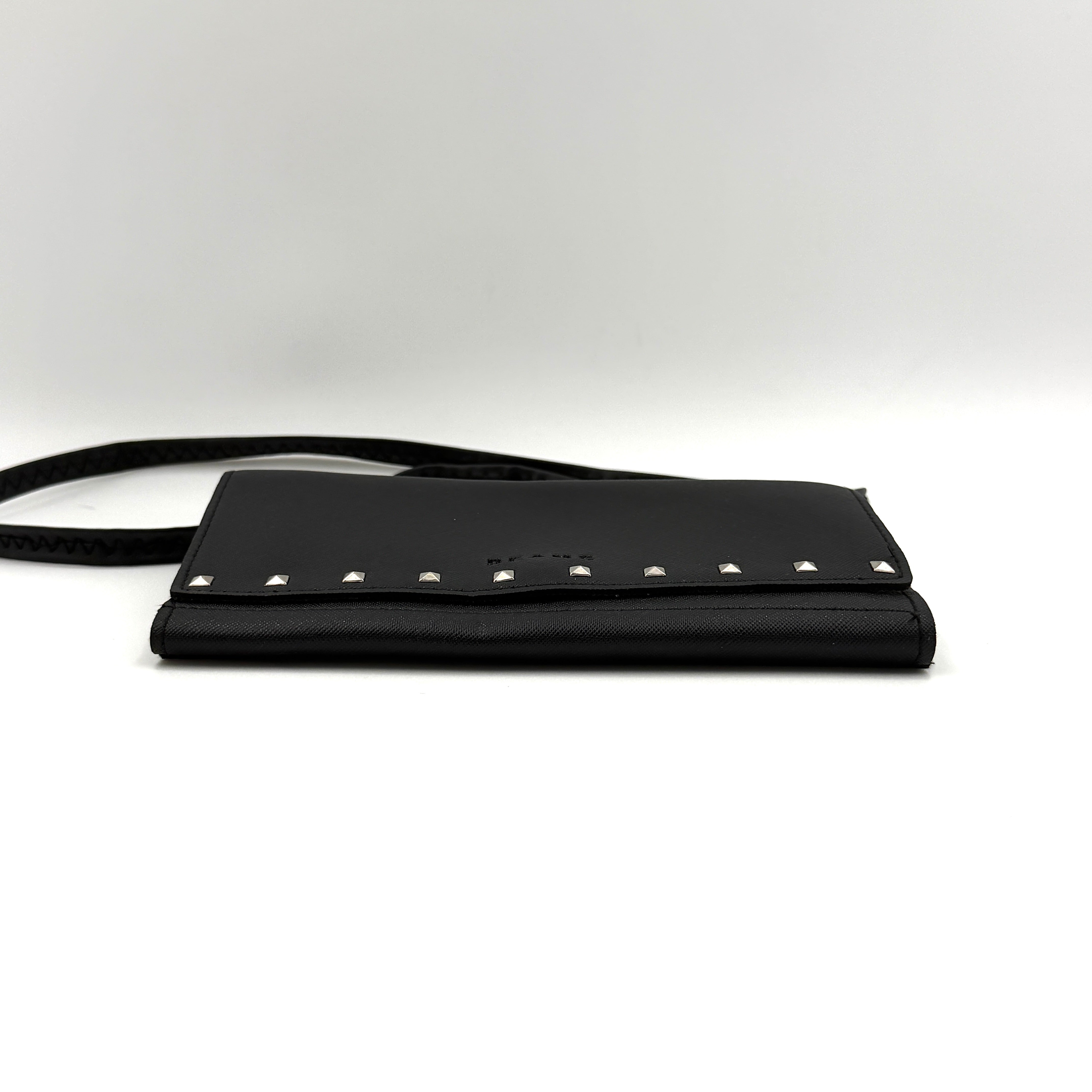 BEAMS Studded Crossbody Bag Black