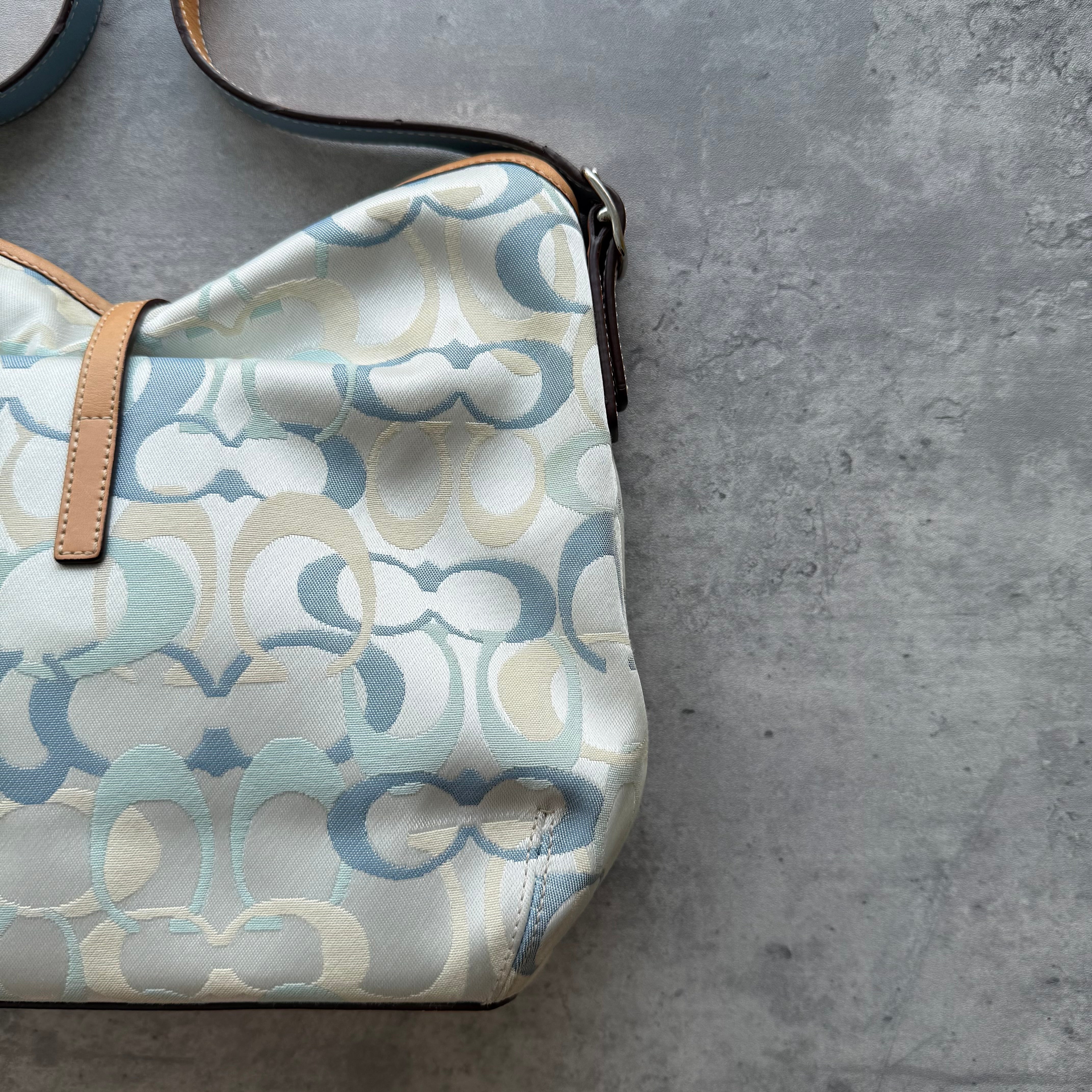 Coach Signature Clip Shoulder Bag Multicolor