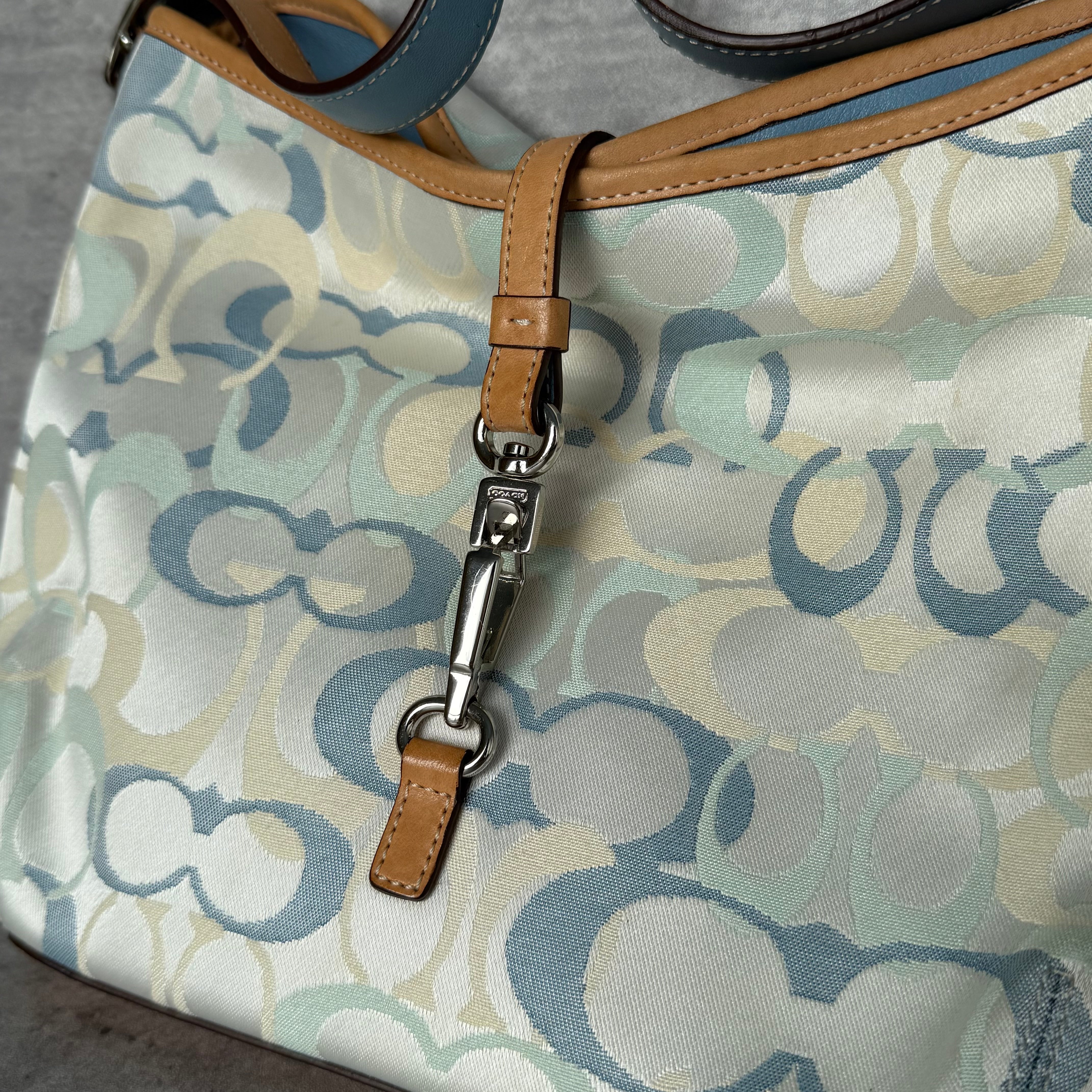 Coach Signature Clip Shoulder Bag Multicolor