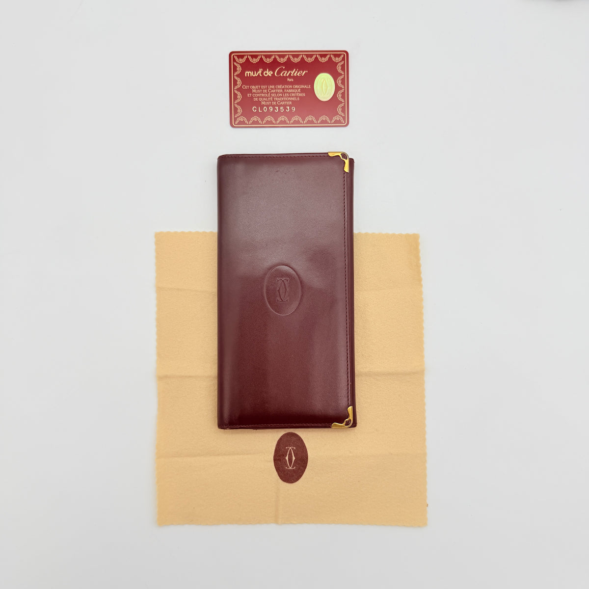 Cartier Must de Cartier Bifold Long Wallet Burgundy