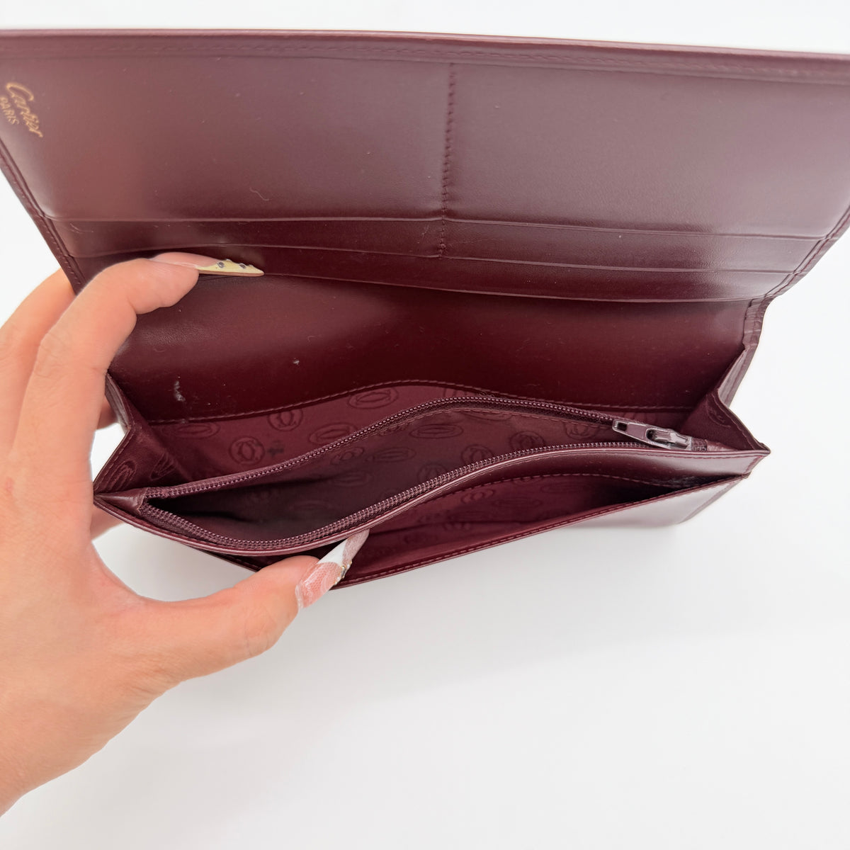 Cartier Must de Cartier Bifold Long Wallet Burgundy