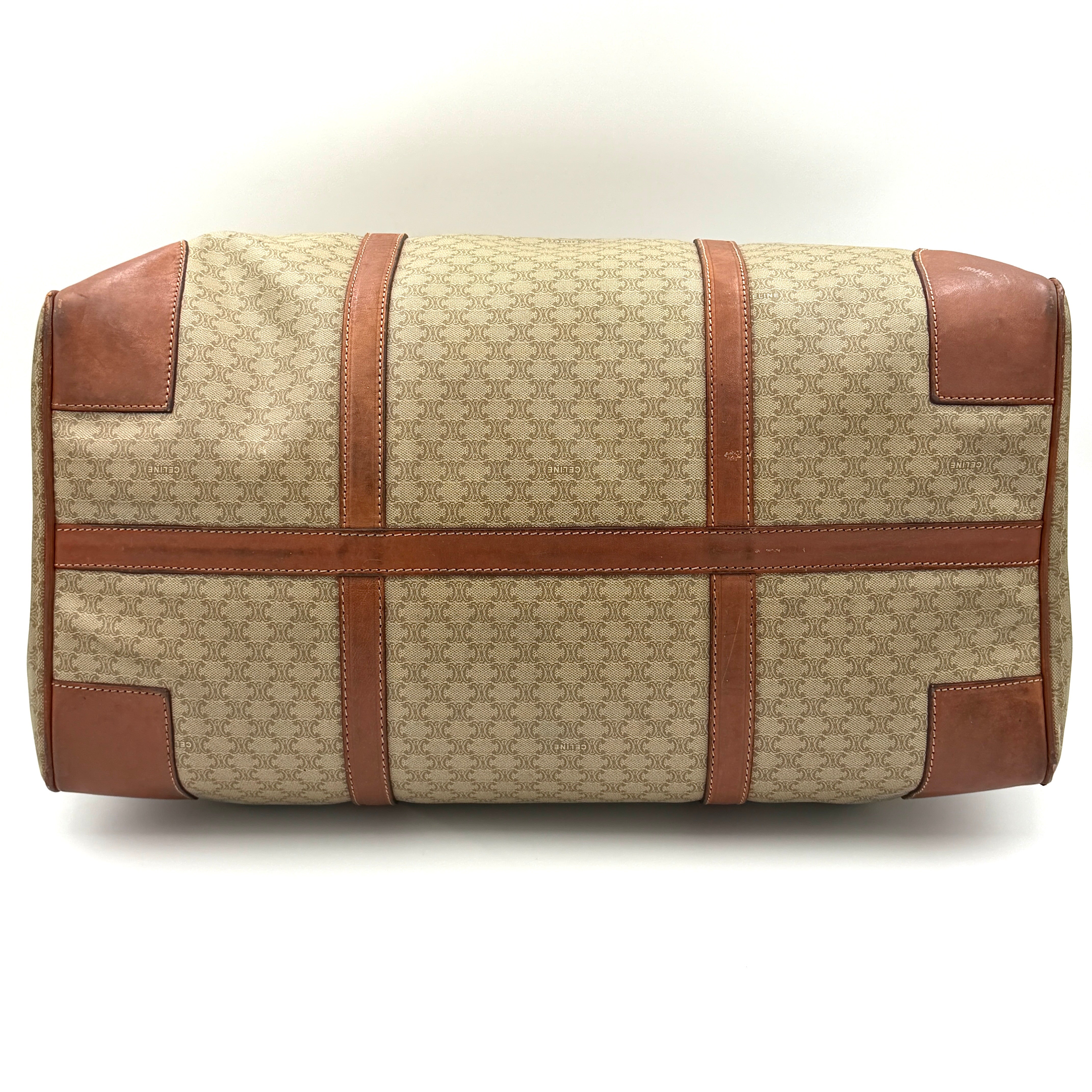 Celine Macadam Triomphe Duffle Bag Beige