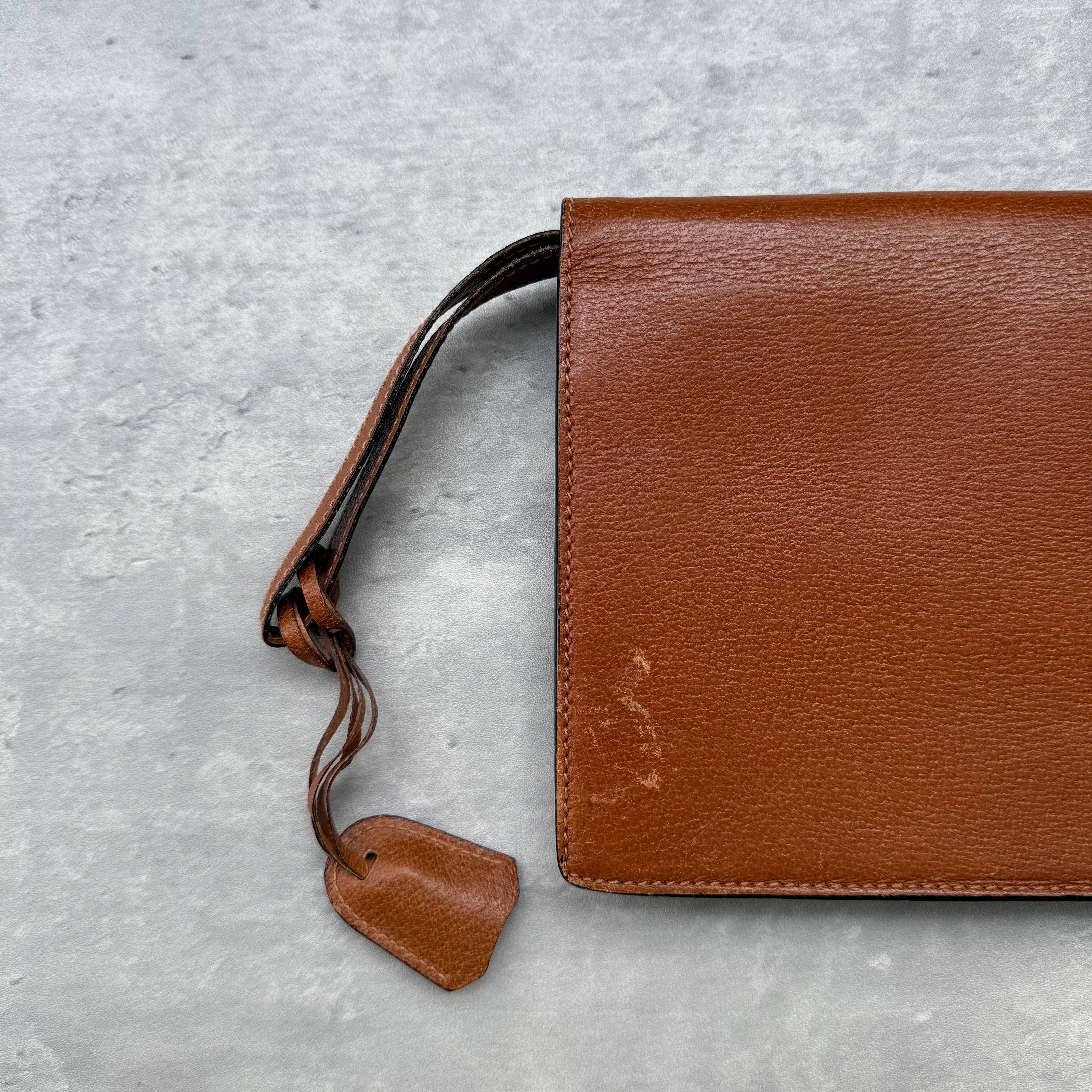 Gucci Vintage Clutch Bag Brown