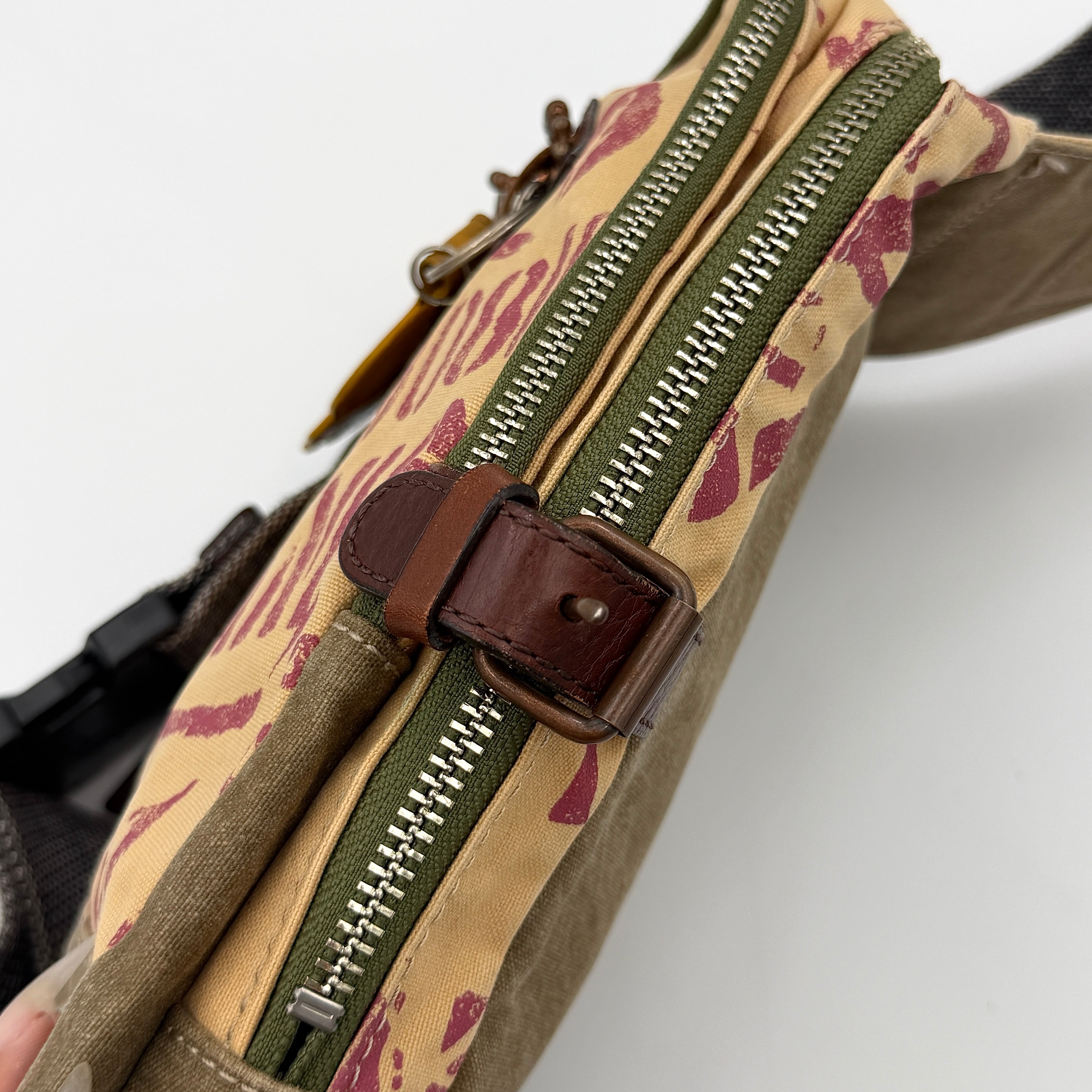 Vivienne Westwood Canvas Skull Sling Bag Brown