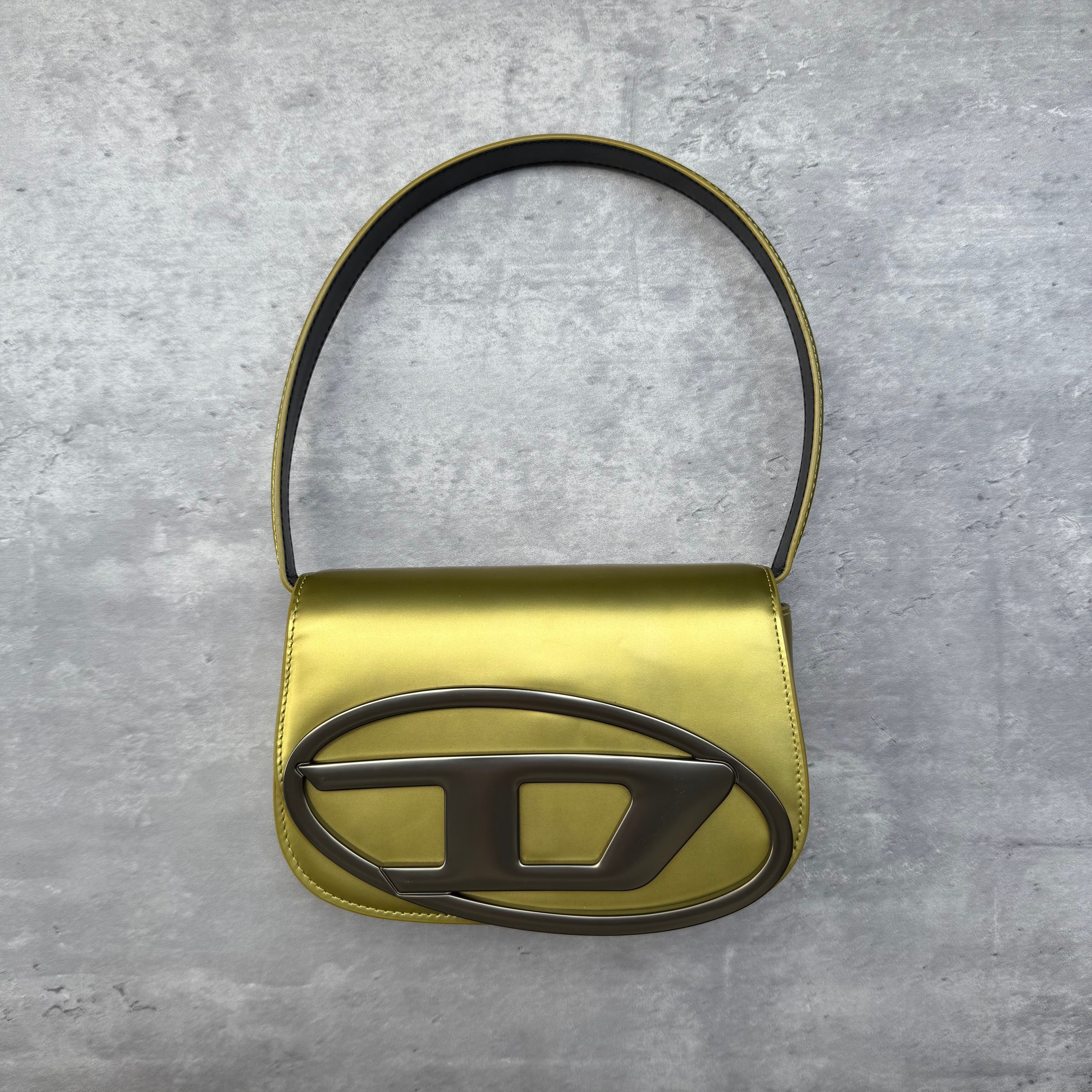 Diesel 1DR Shoulder Bag Matte Gold/Matte Black