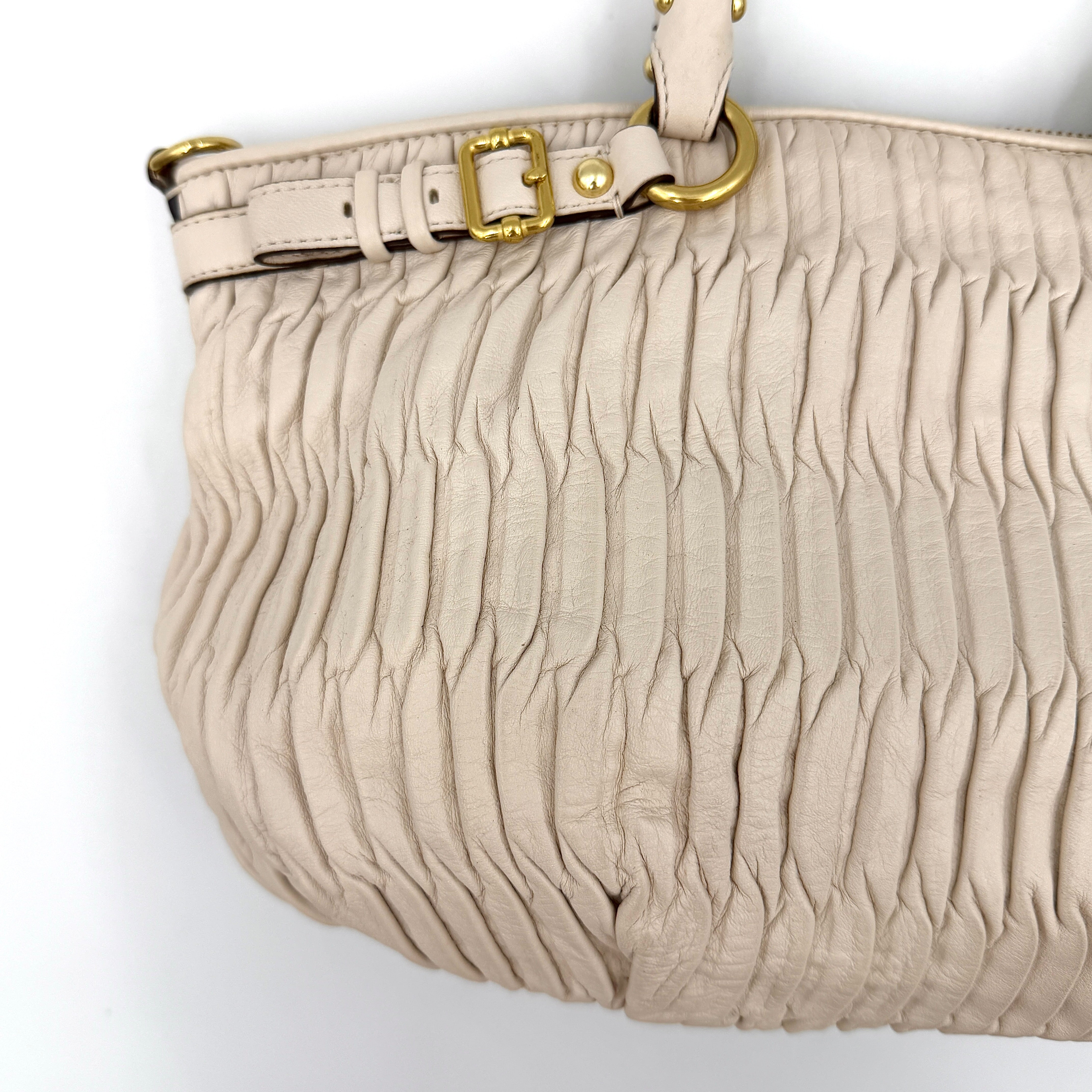 Coach 2Way Signature Madison Shoulder Bag Cream