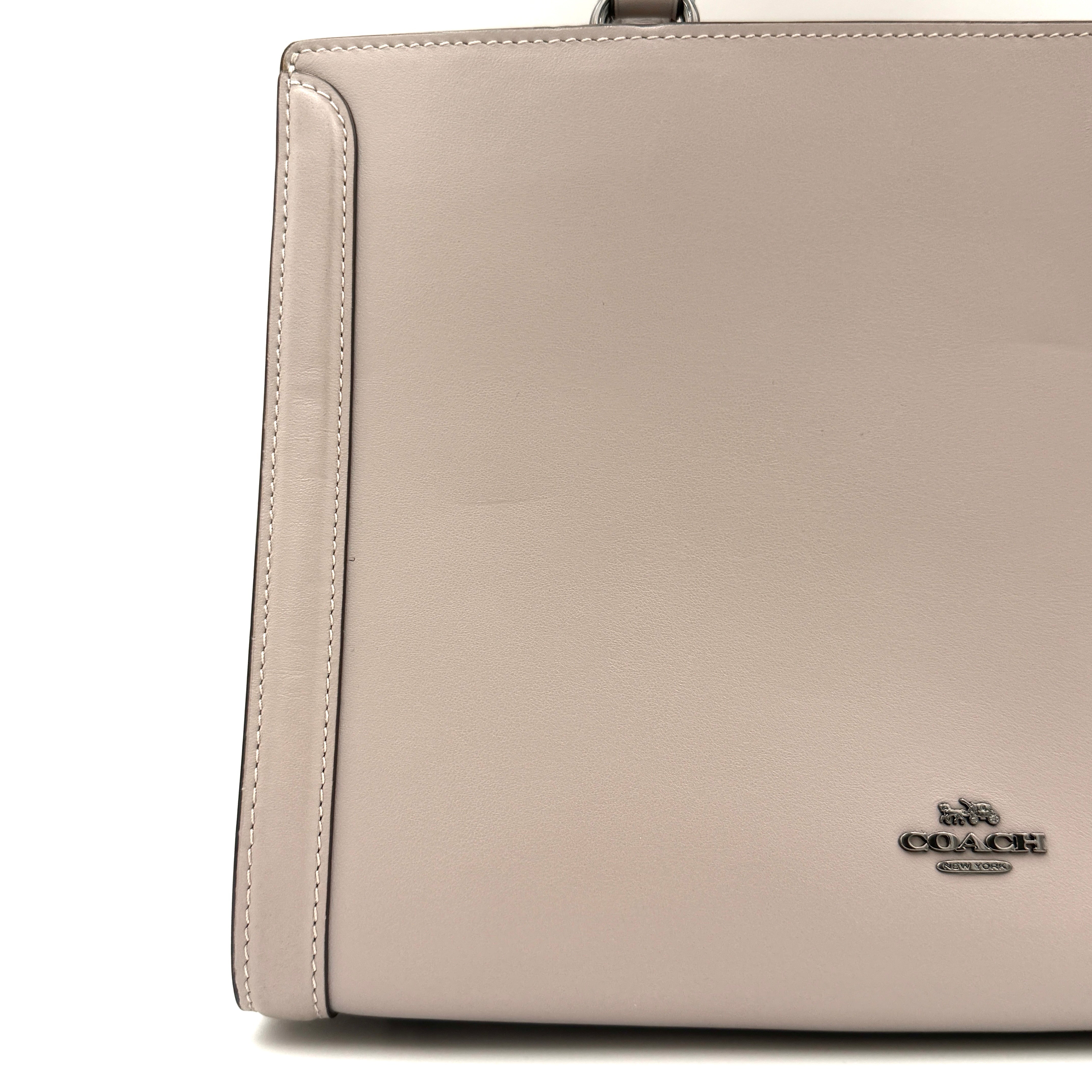 Coach 2Way Zoe Carryall Handbag Grey