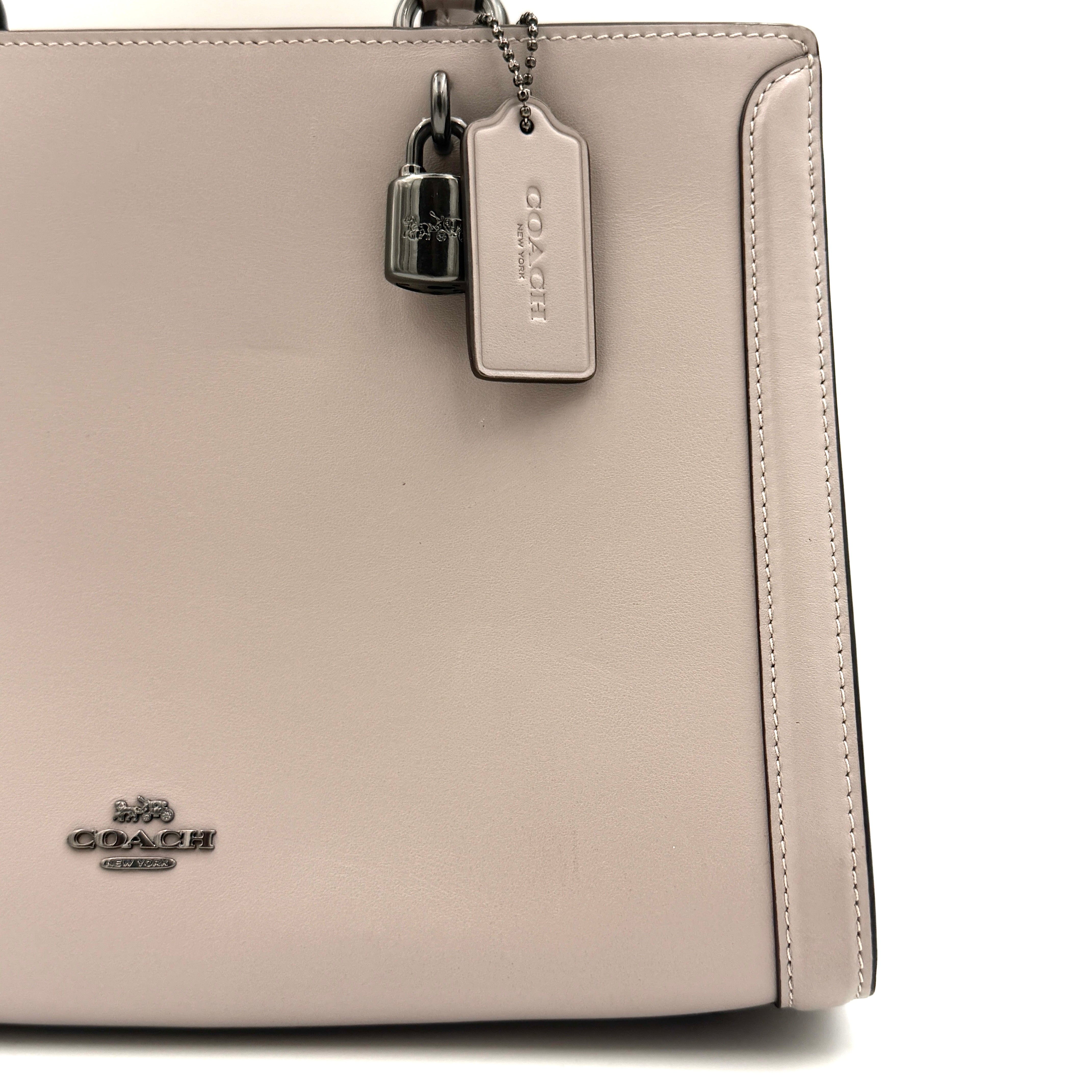 Coach 2Way Zoe Carryall Handbag Grey