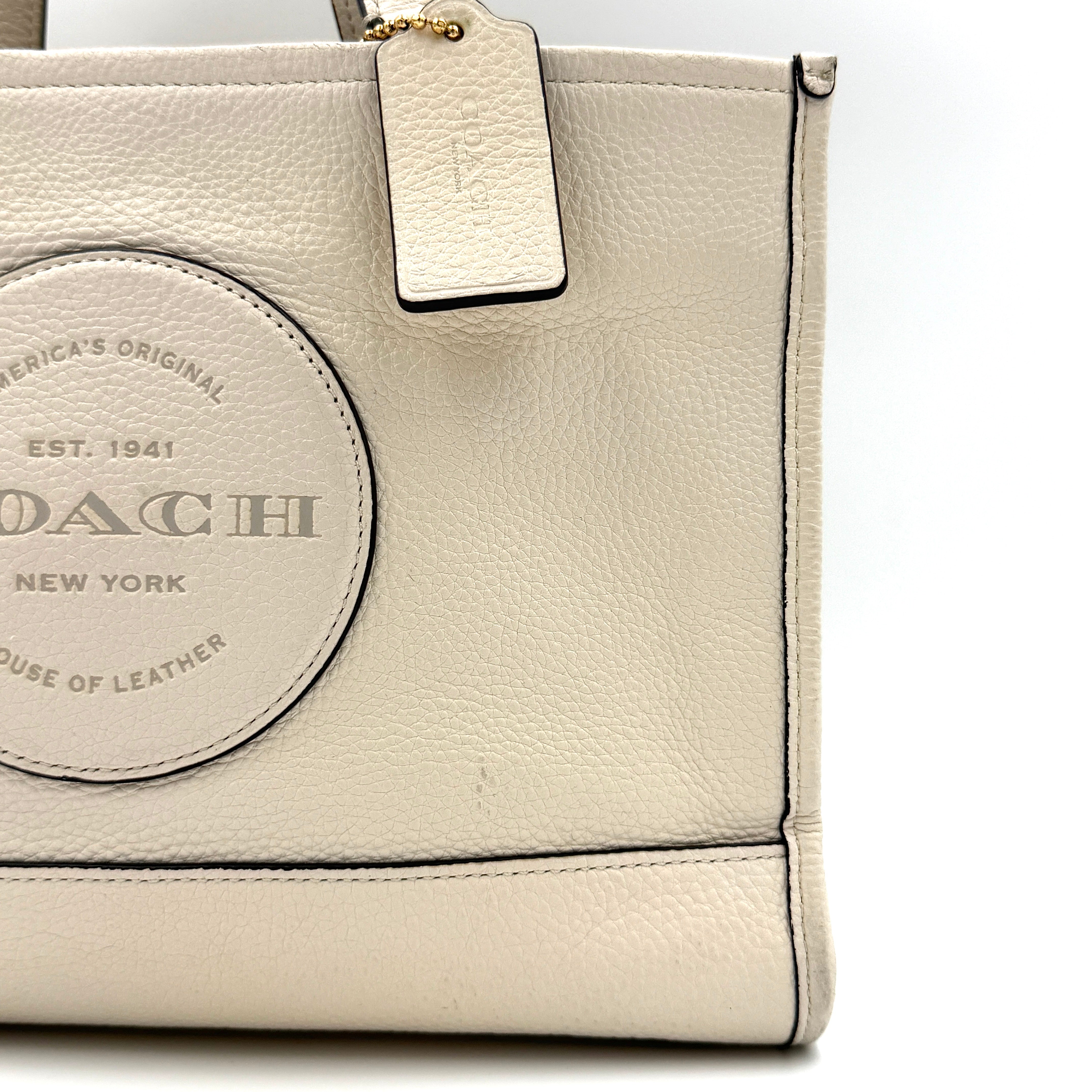 Coach 2Way Dempsey 22 Carryall Tote Bag White