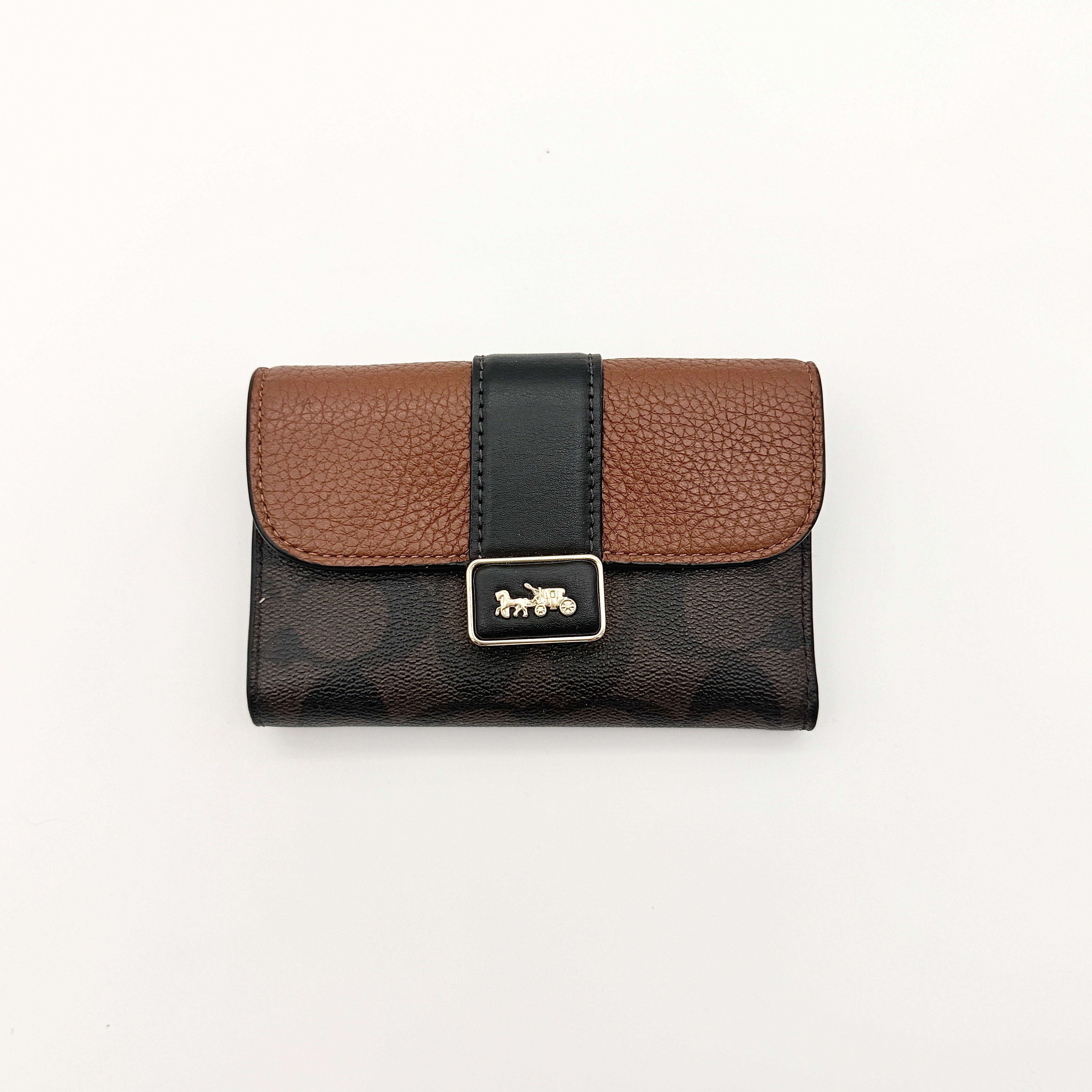 Coach Signature Medium Grace Wallet Brown