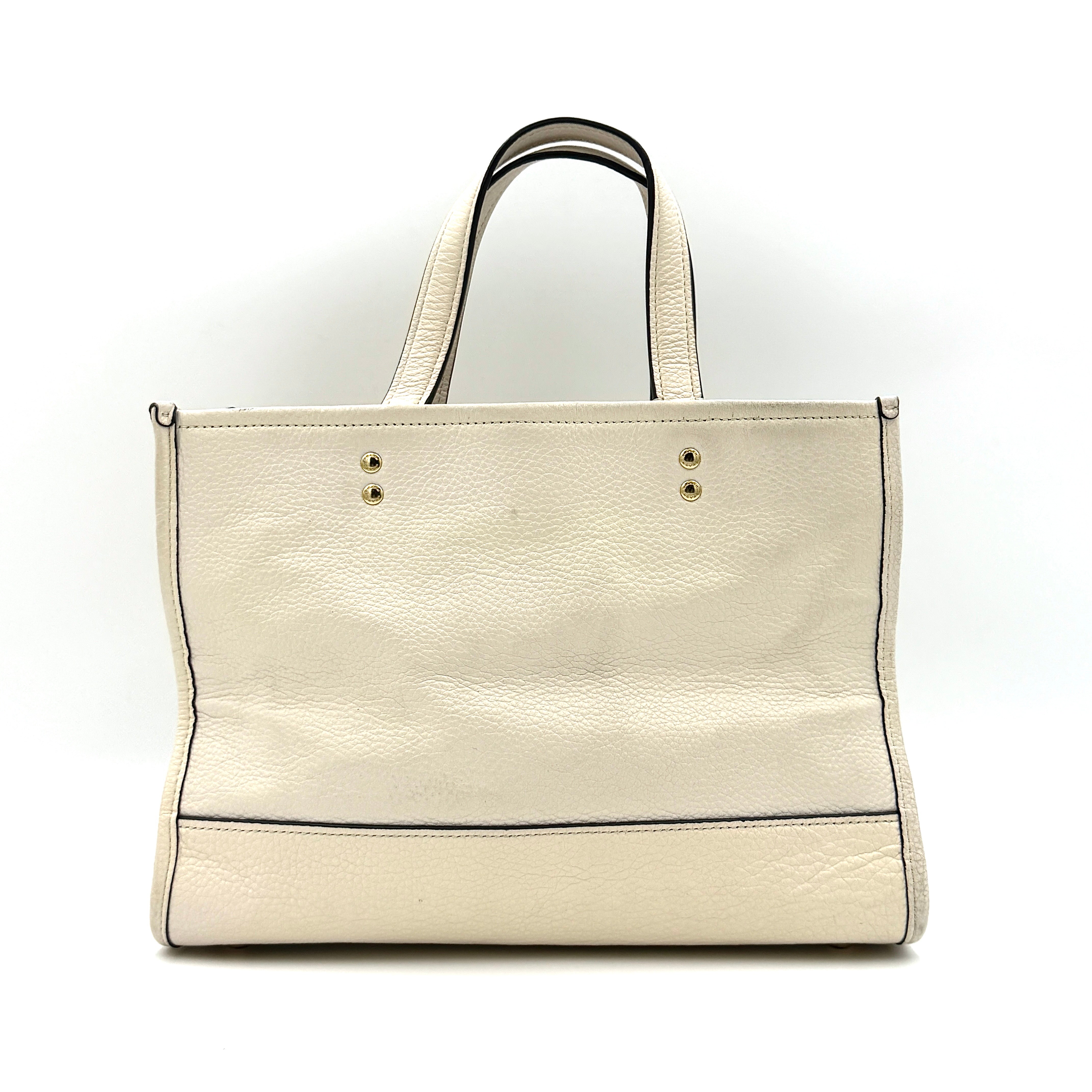Coach 2Way Dempsey 22 Carryall Tote Bag White