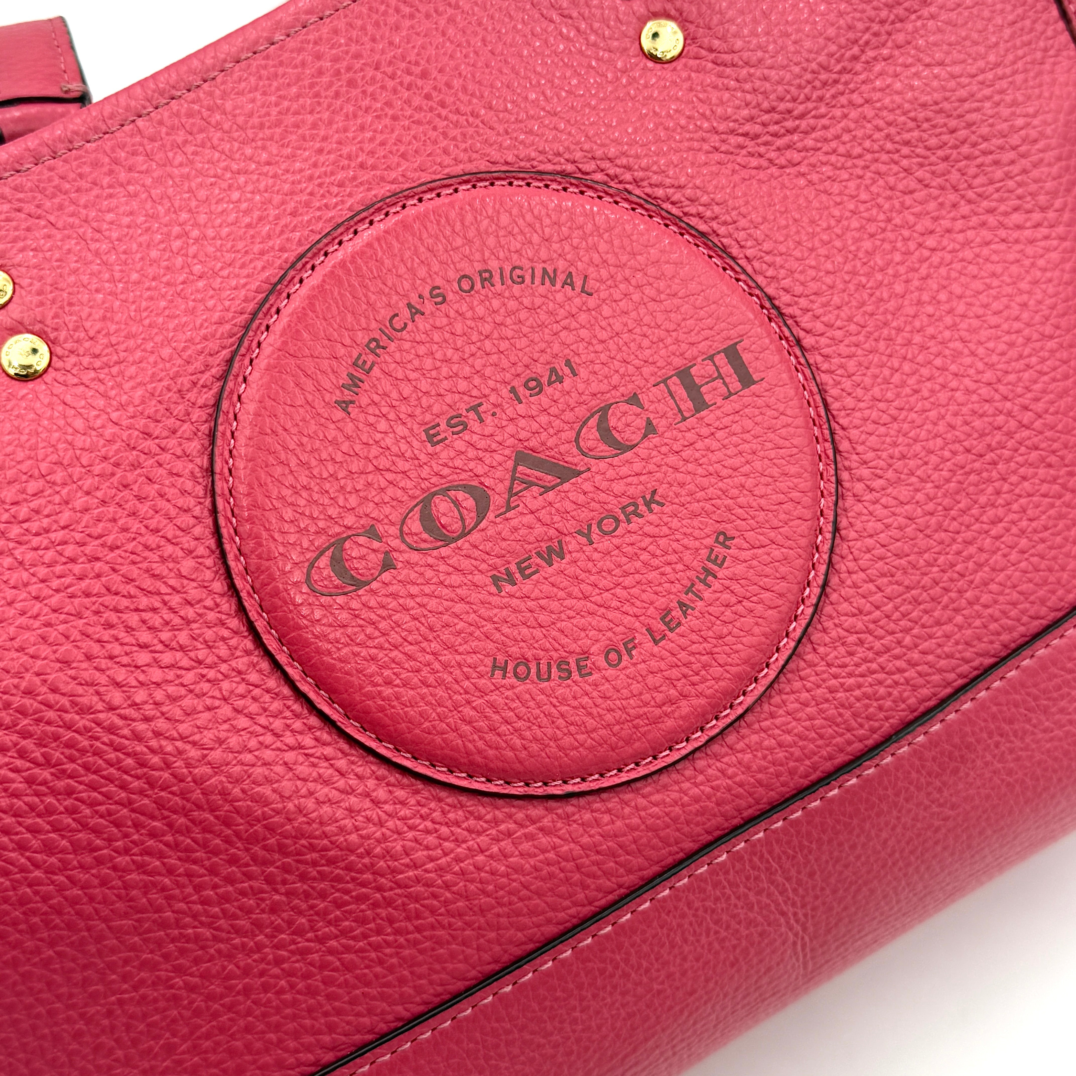 Coach 2Way Dempsey Carryall Tote Bag Pink