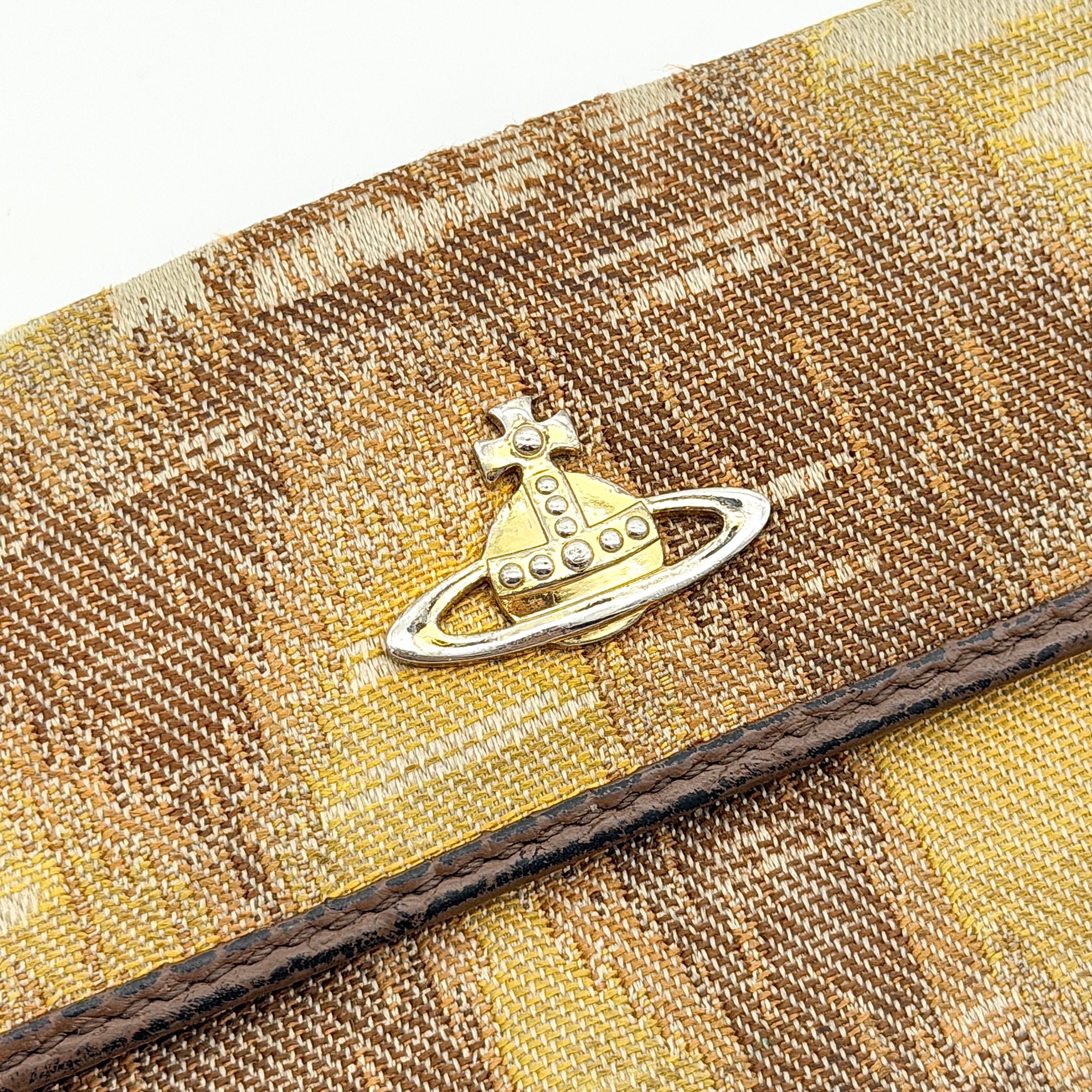Vivienne Westwood Orb Long Wallet Beige/Brown