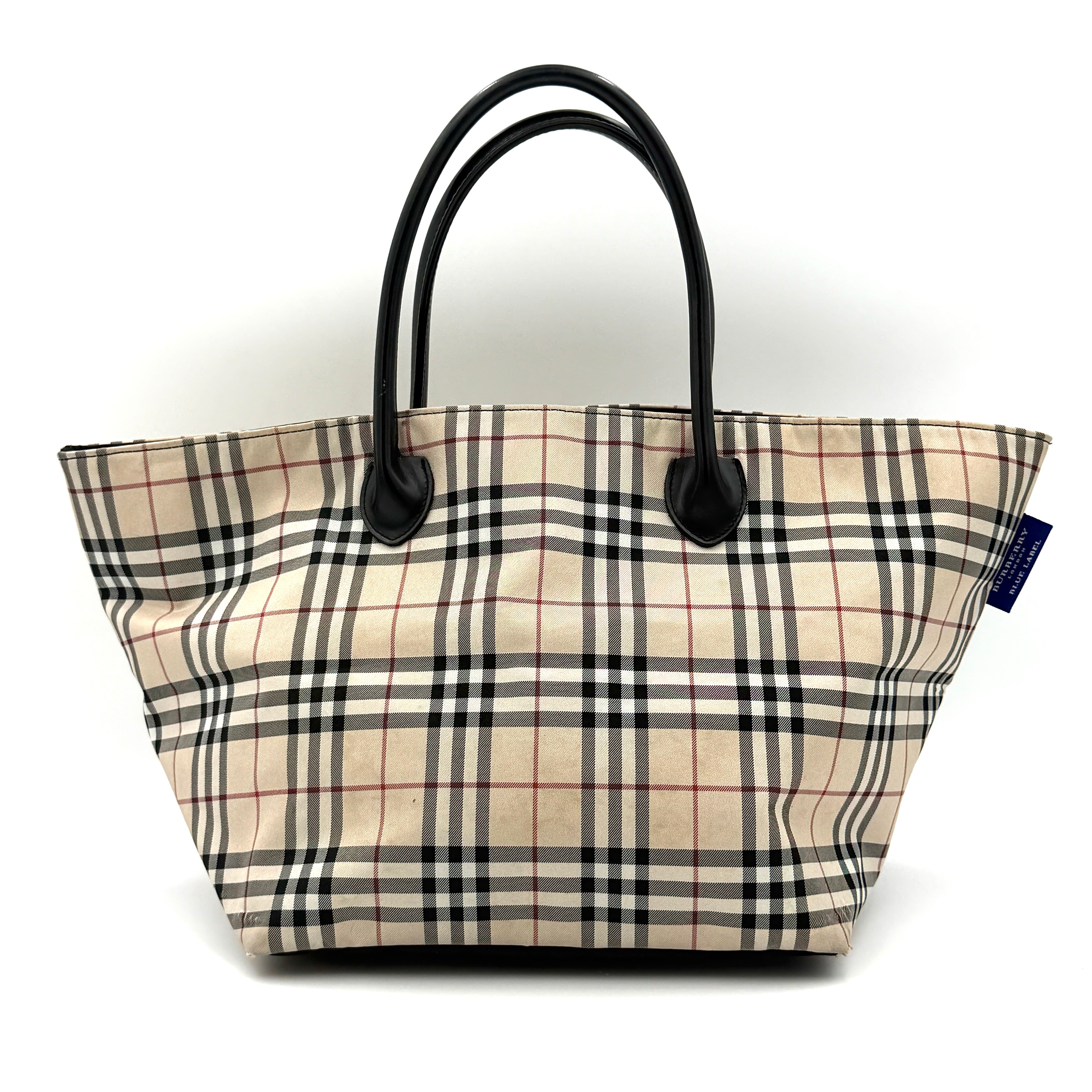 Burberry Nova Check Nylon Tote Bag Beige