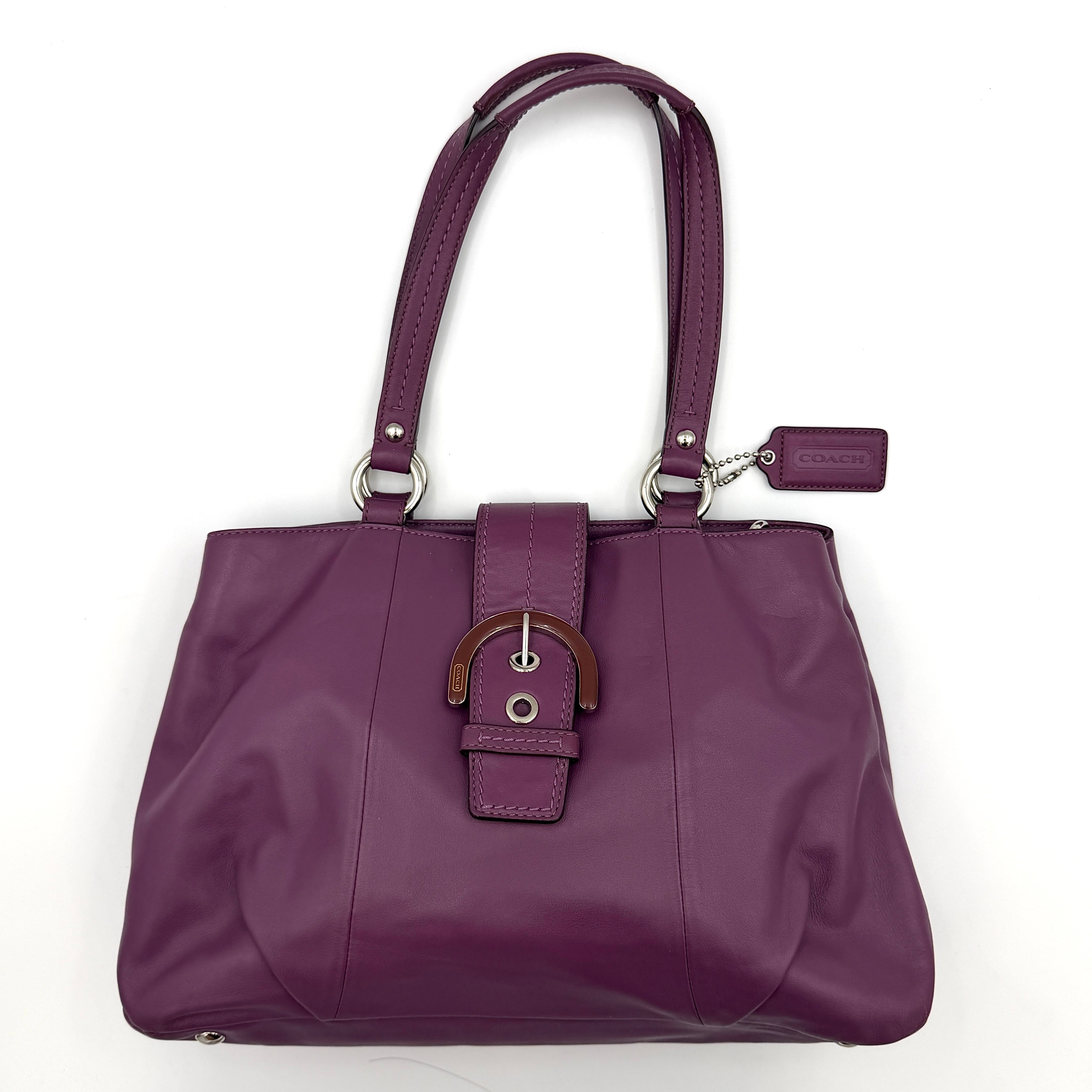 Coach Y2K Soho Buckle Shoulder Bag Purple