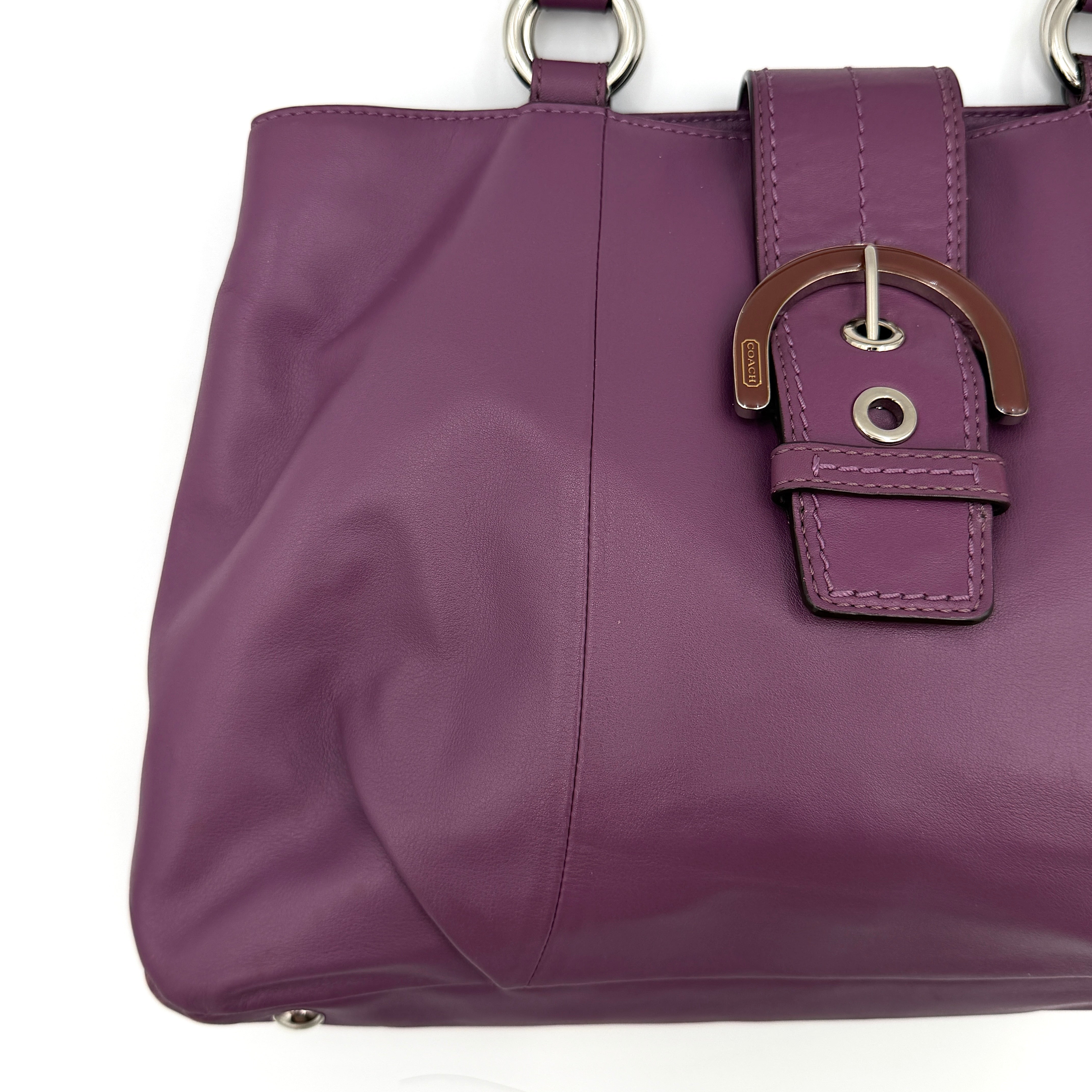 Coach Y2K Soho Buckle Shoulder Bag Purple
