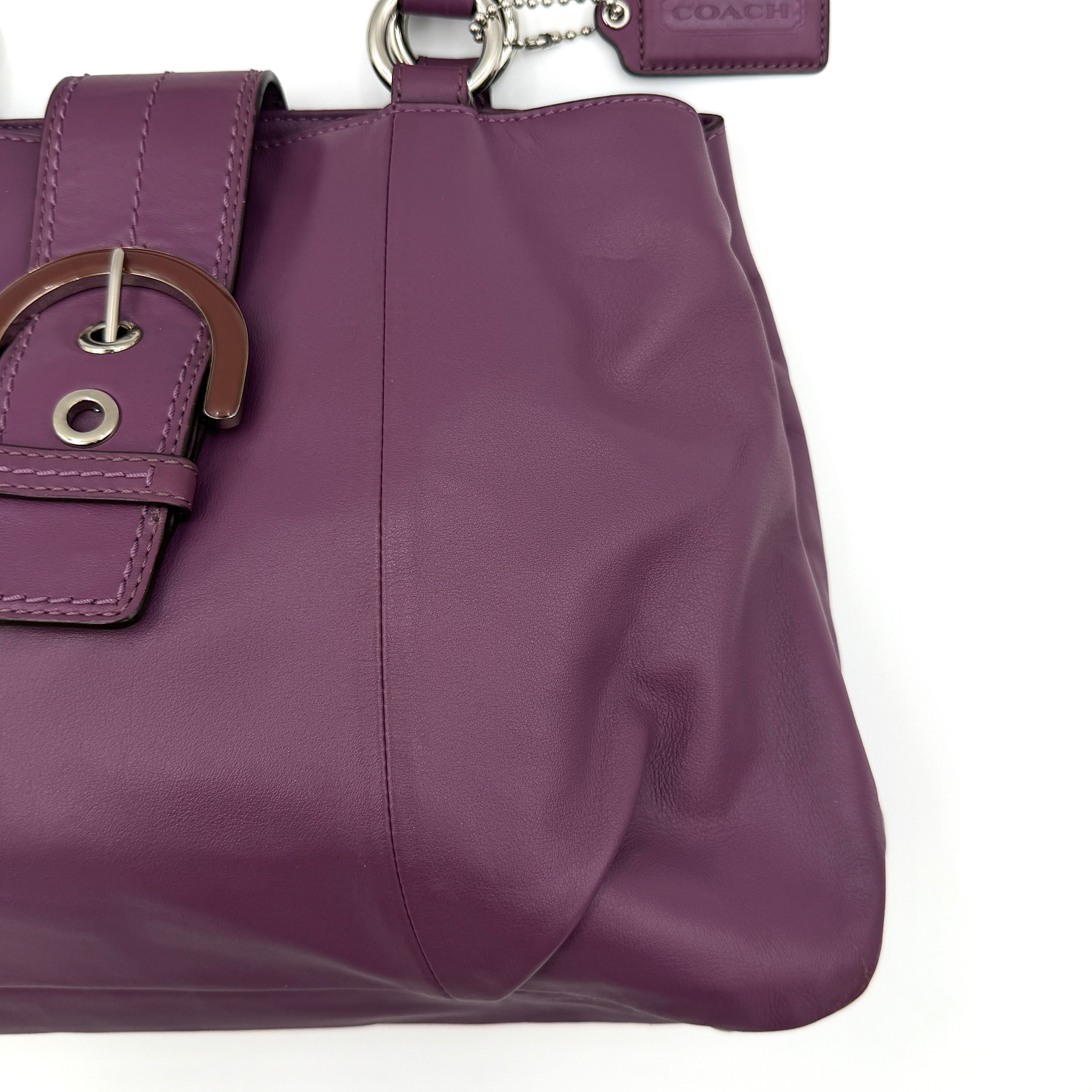 Coach Y2K Soho Buckle Shoulder Bag Purple