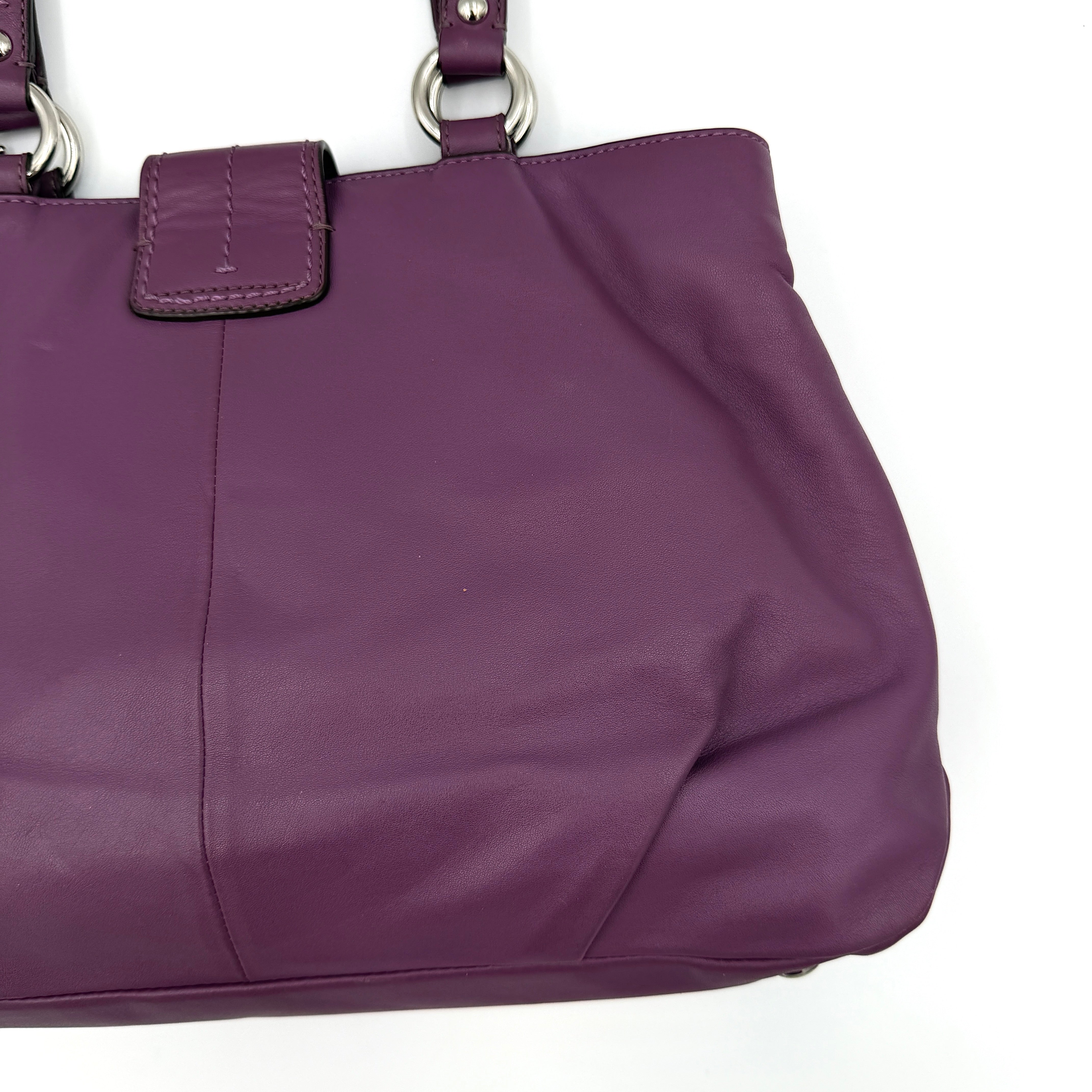 Coach Y2K Soho Buckle Shoulder Bag Purple