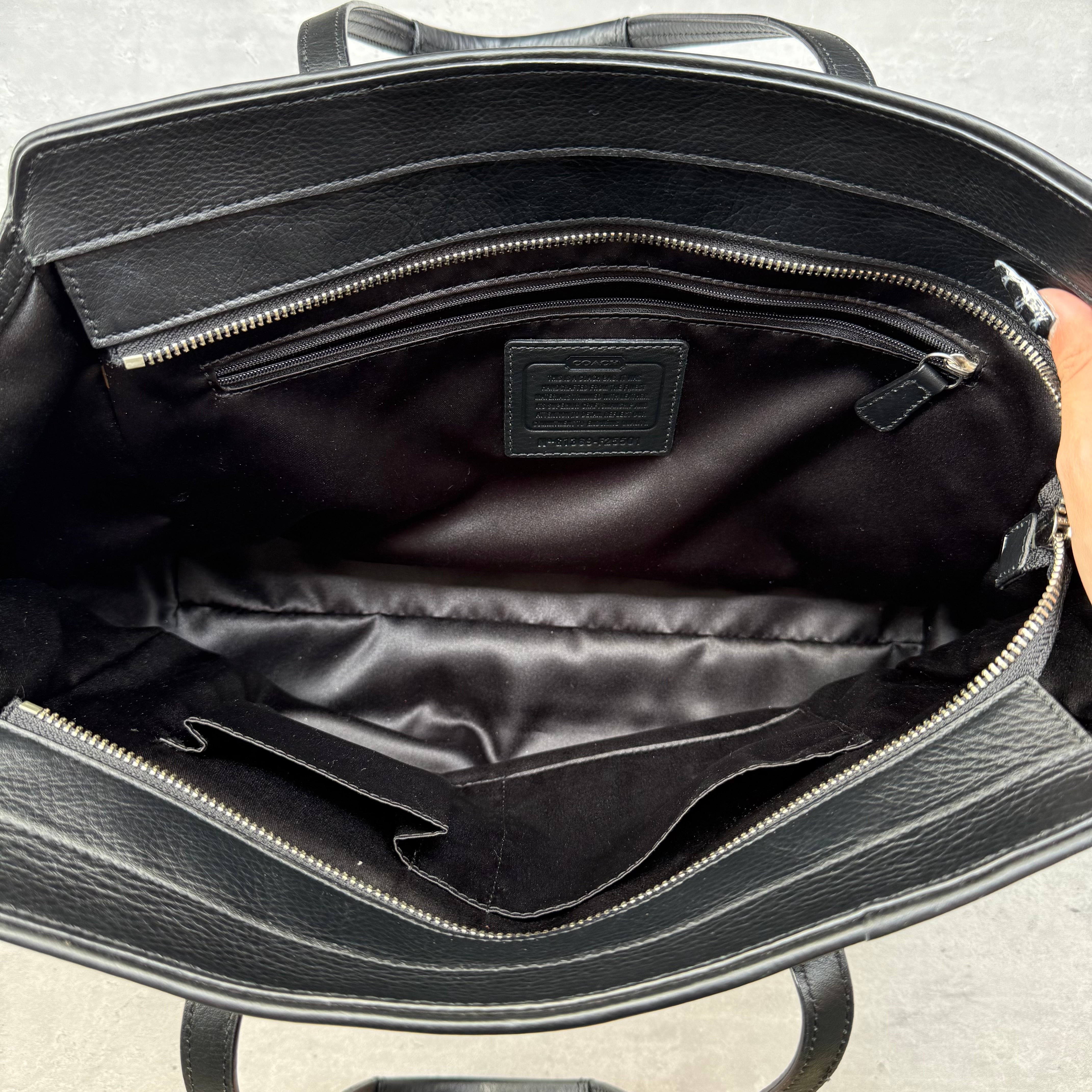 Coach Taylor OP Art Alexis Carryall Handbag Black