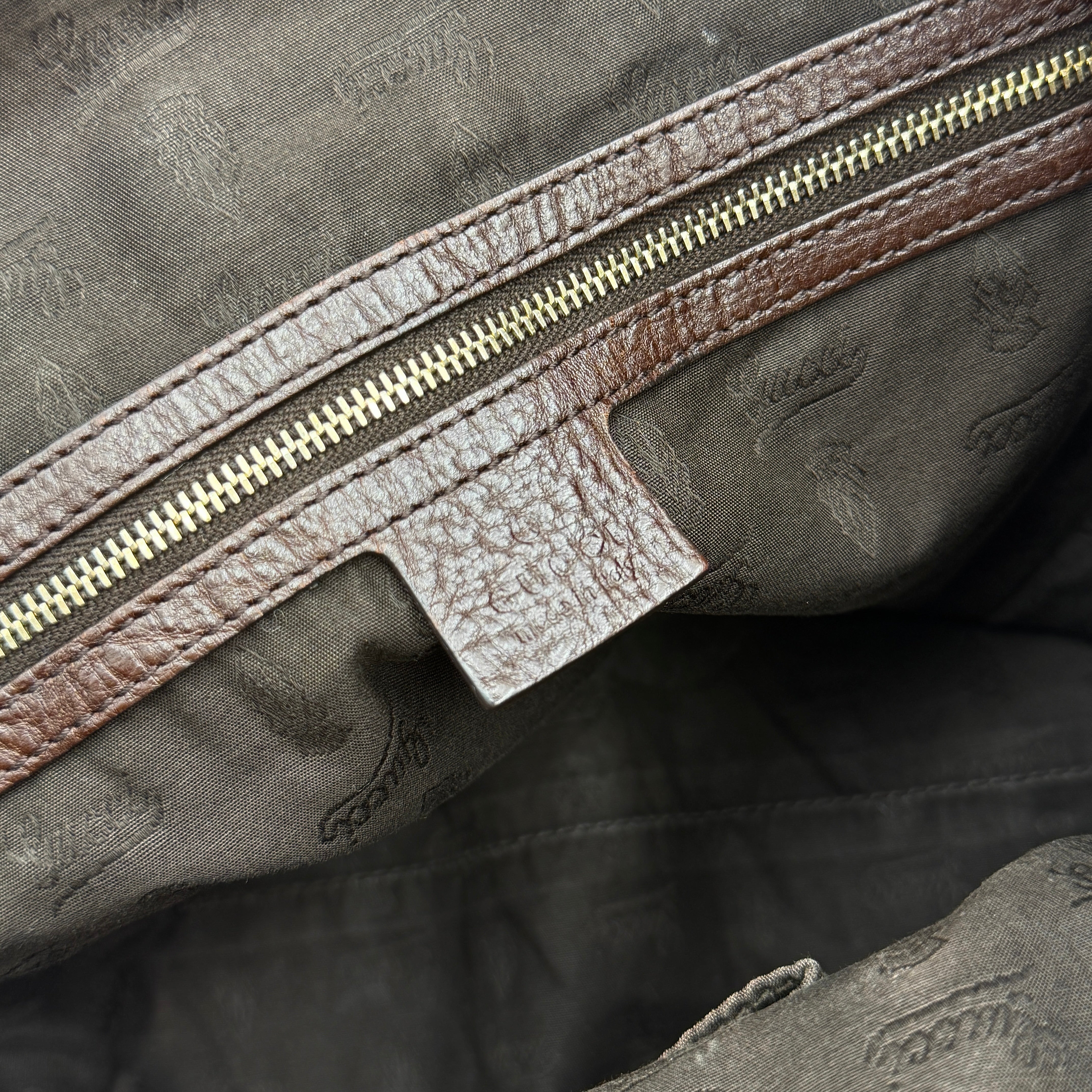 Gucci GG Monogram Charm Tote Bag Beige/Brown