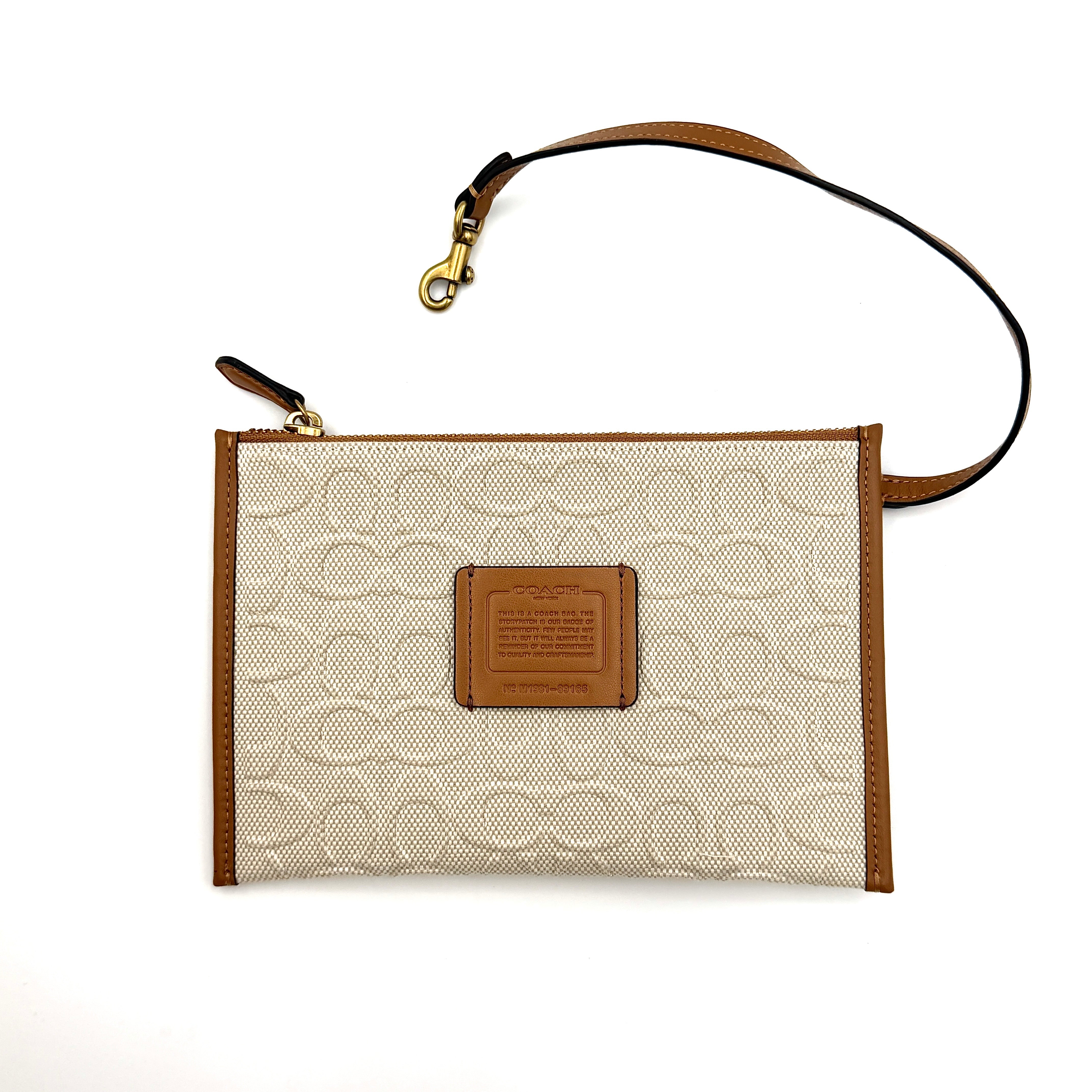 Coach 2Way Signature Field Tote Bag Cream/Tan